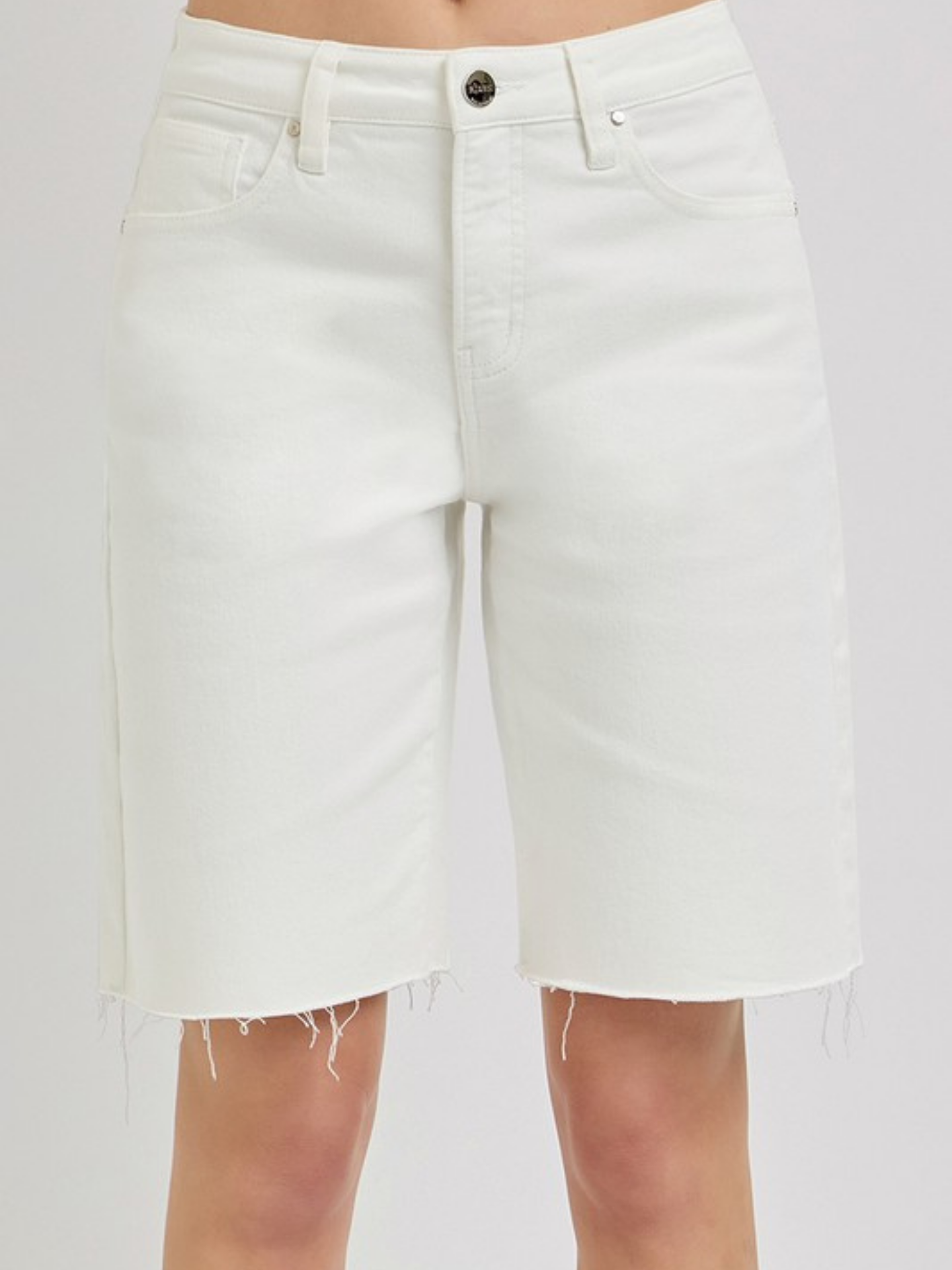 White Bermuda Shorts - Mimi & Rae