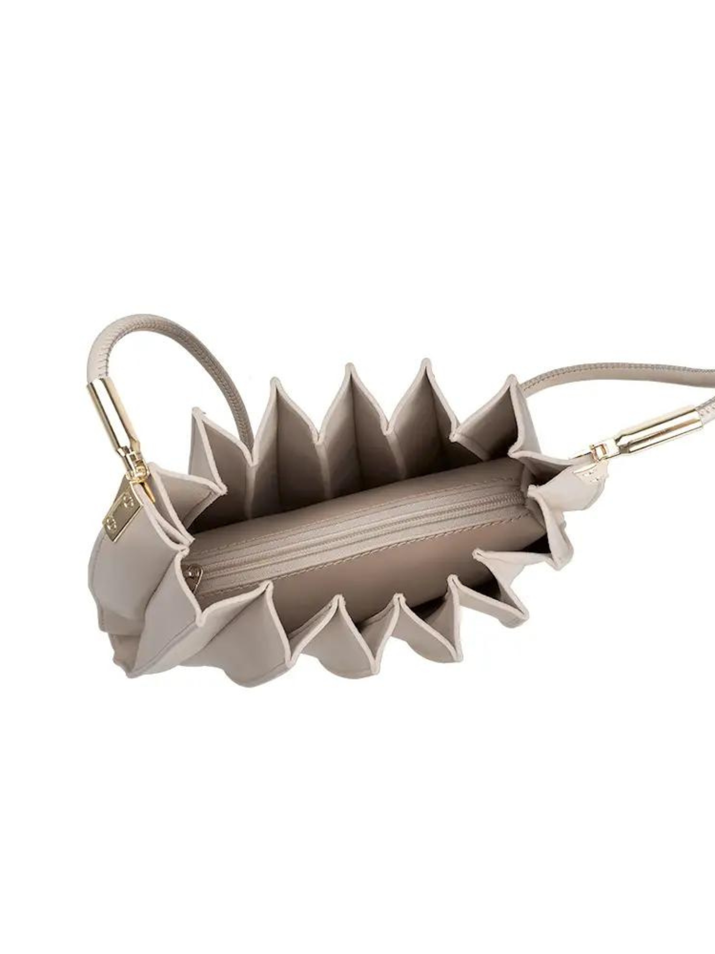 Carrie Pleated Vegan Shoulder Bag - Mimi & Rae