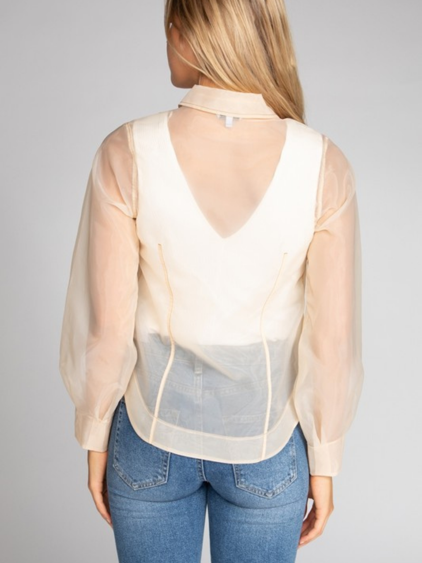 Organza Button Down - Mimi & Rae