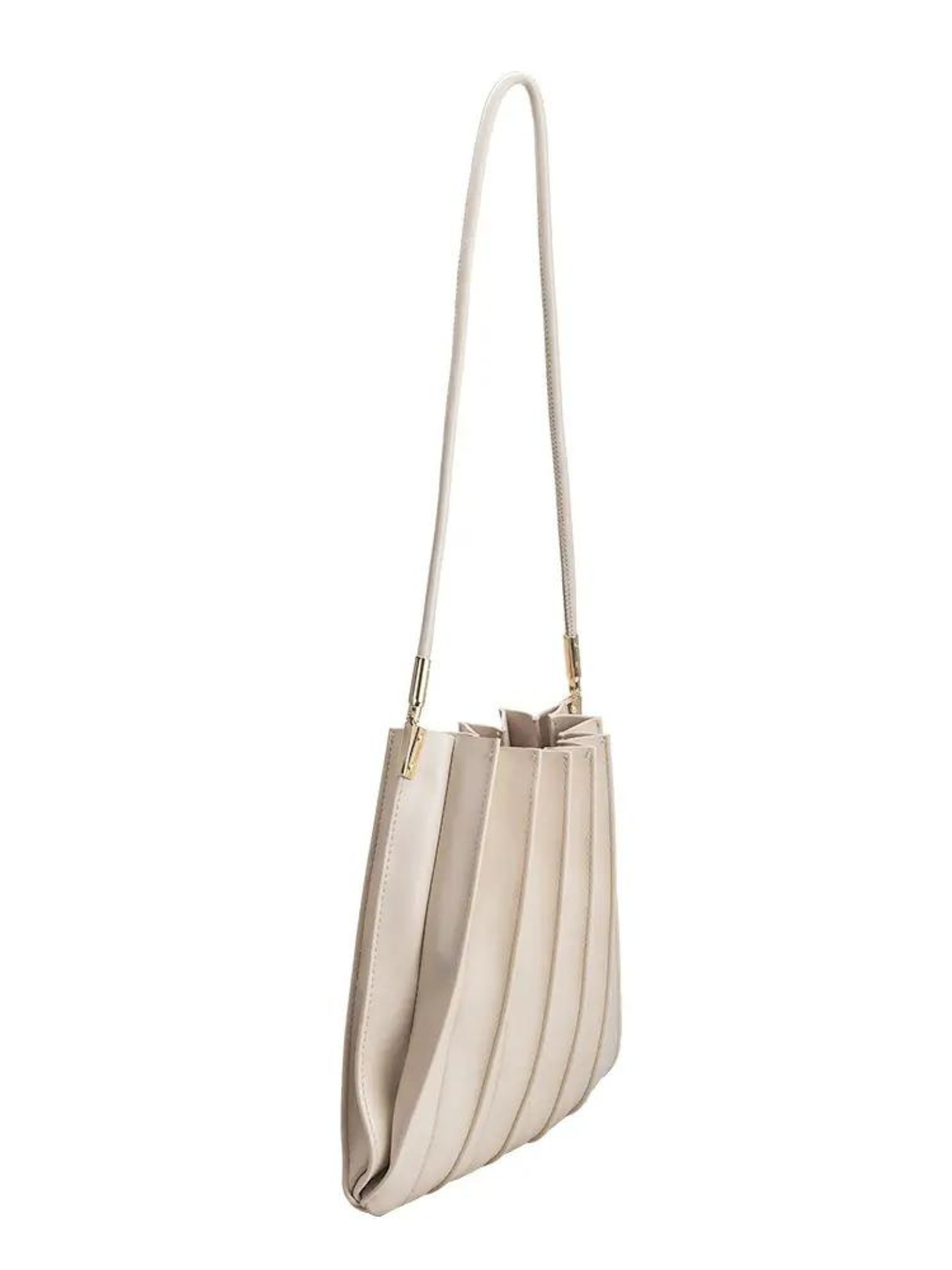 Carrie Pleated Vegan Shoulder Bag - Mimi & Rae