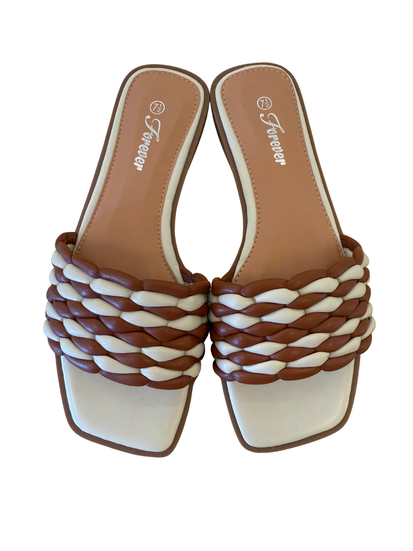 Woven Slide Sandals. - Mimi & Rae