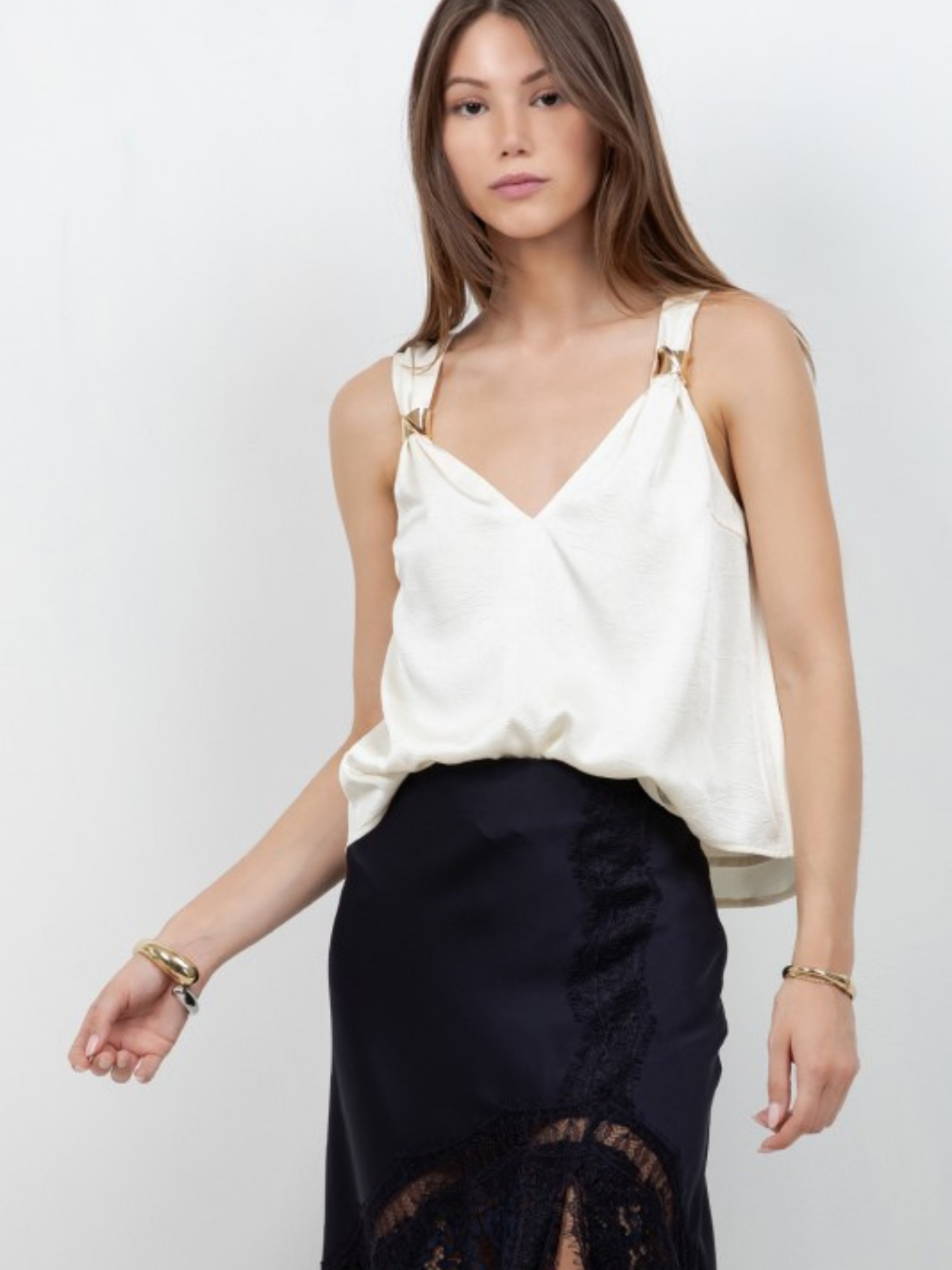 Florence Tank with Gold Jewel Detailing