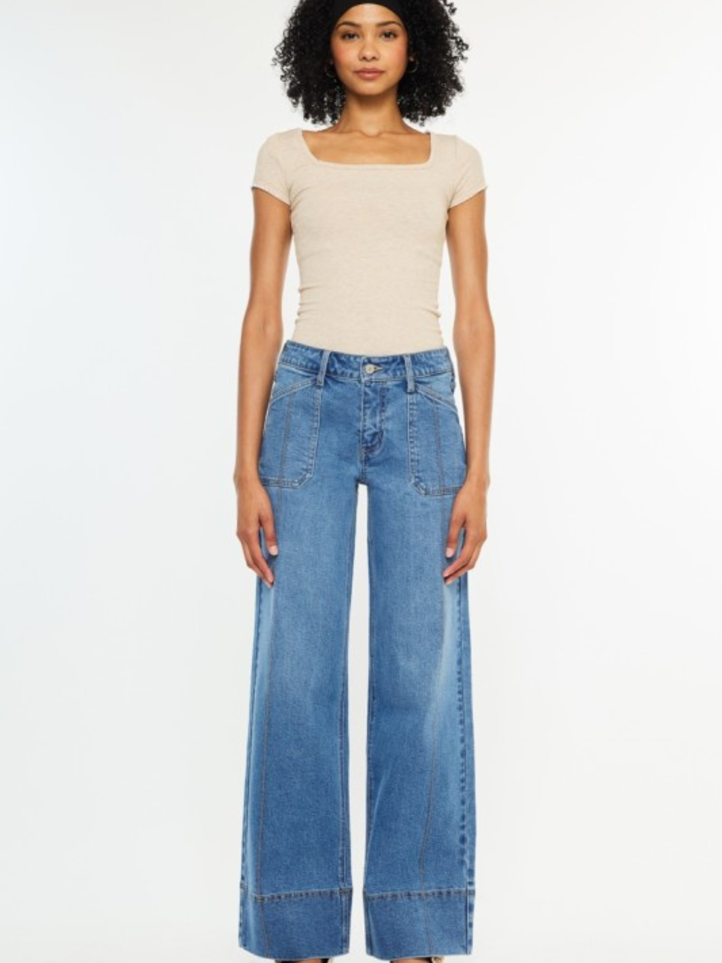 Eva Long Trouser Denim - Mimi & Rae