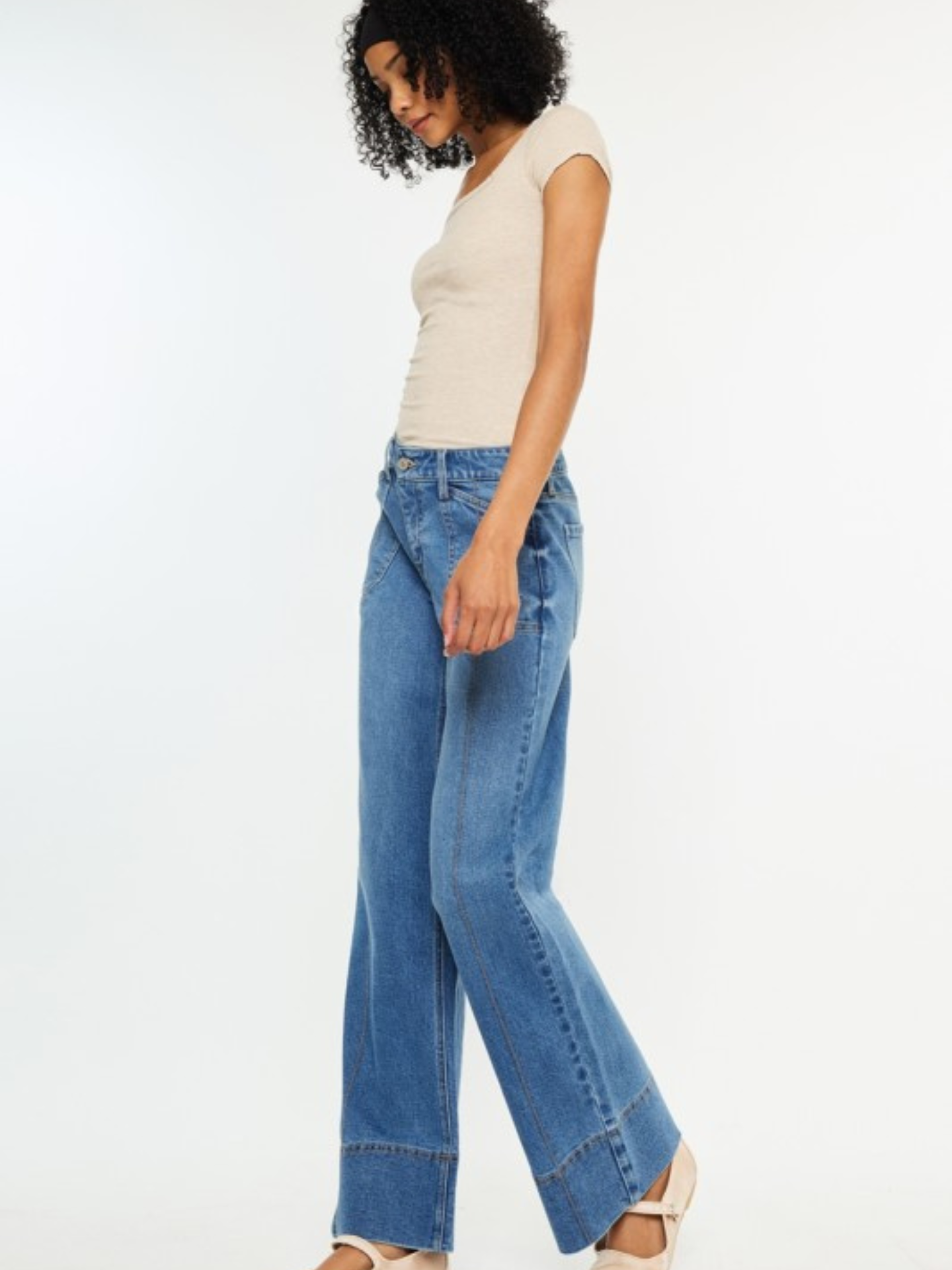 Eva Long Trouser Denim - Mimi & Rae