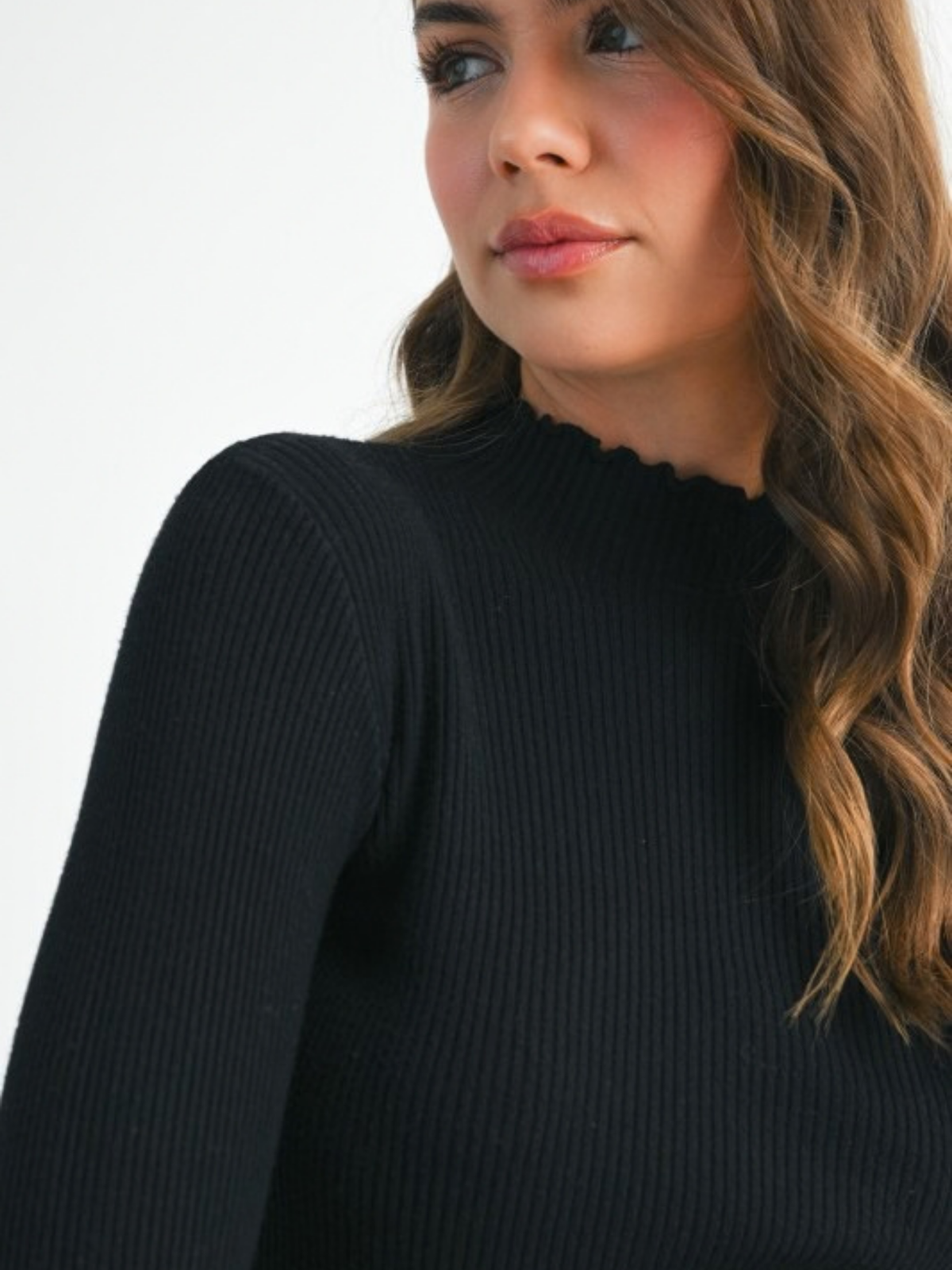 Ribbed Knit Classic Sweater