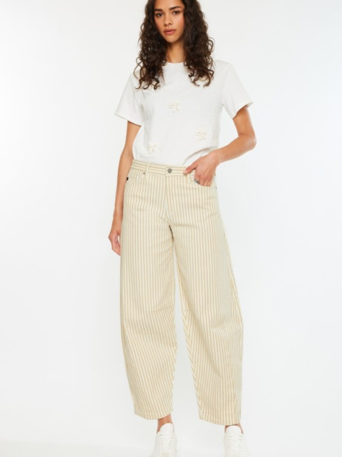 Striped Horseshoe Denim - Mimi & Rae