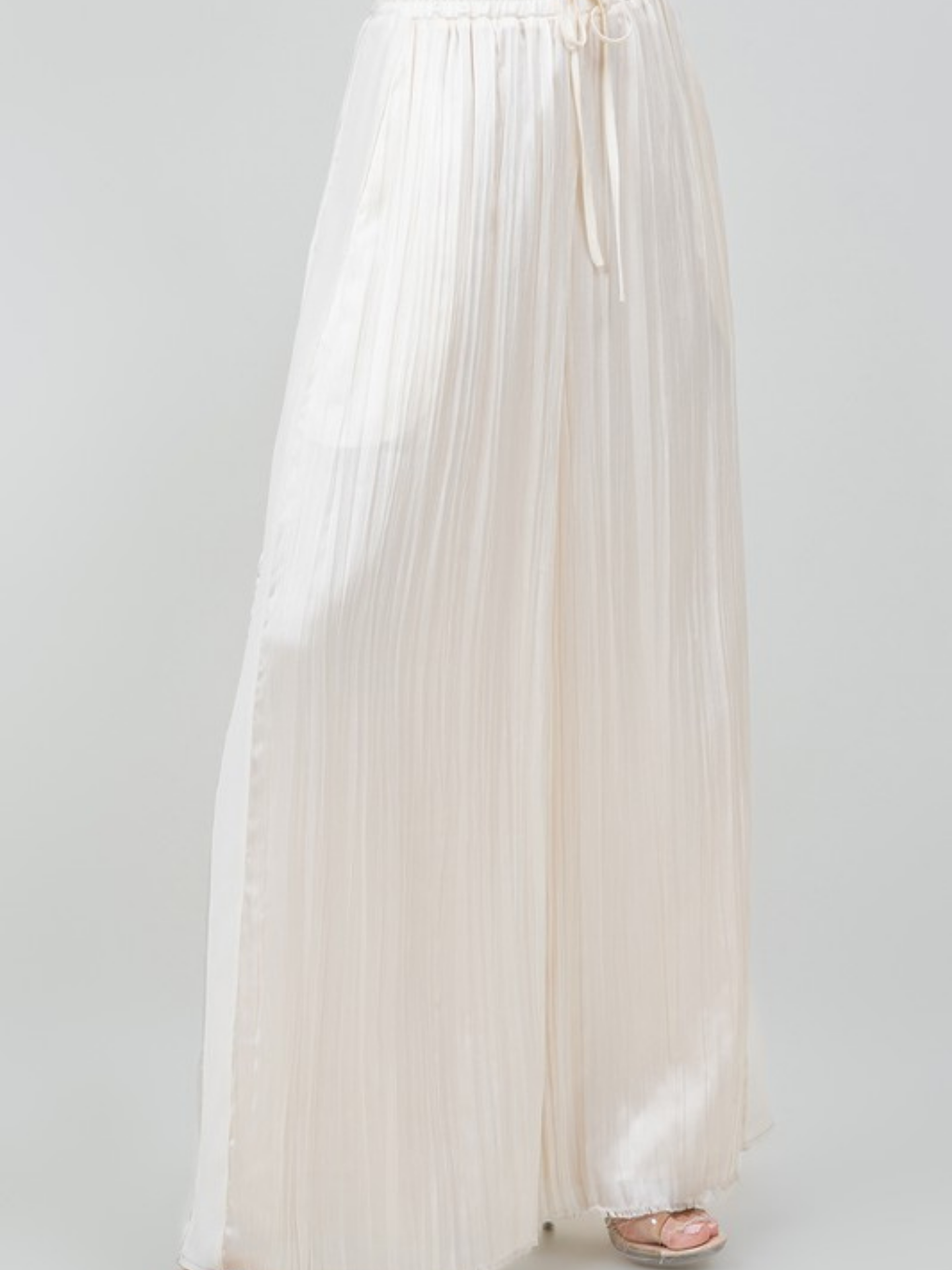 Crinkle Satin Trousers