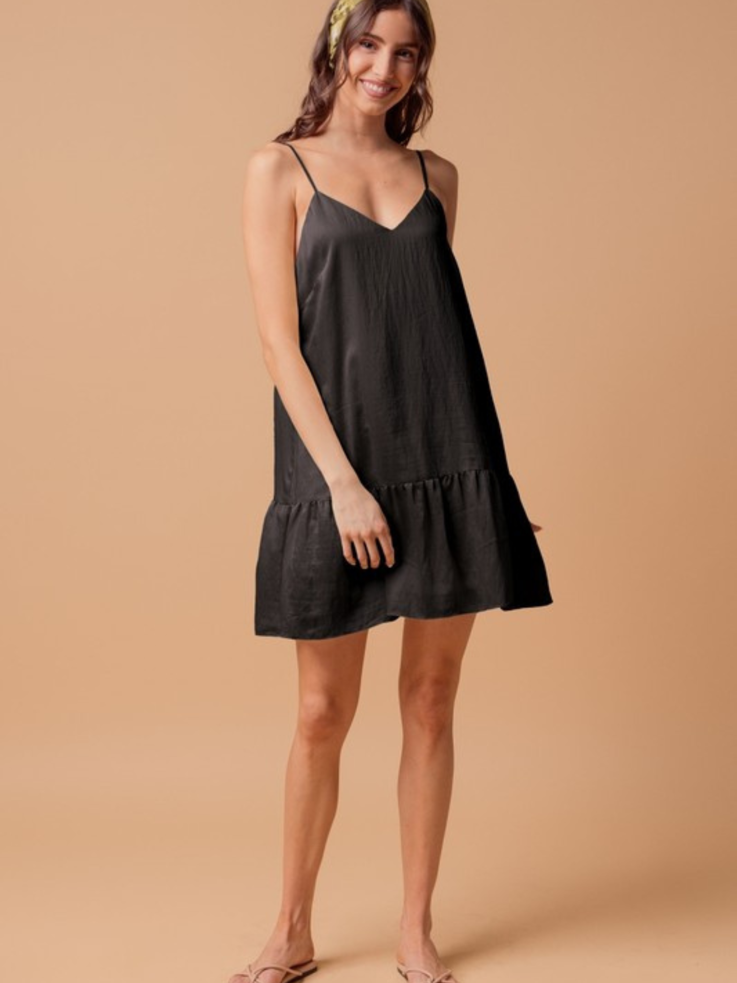 Ruffle Hem Mini Dress - Mimi & Rae