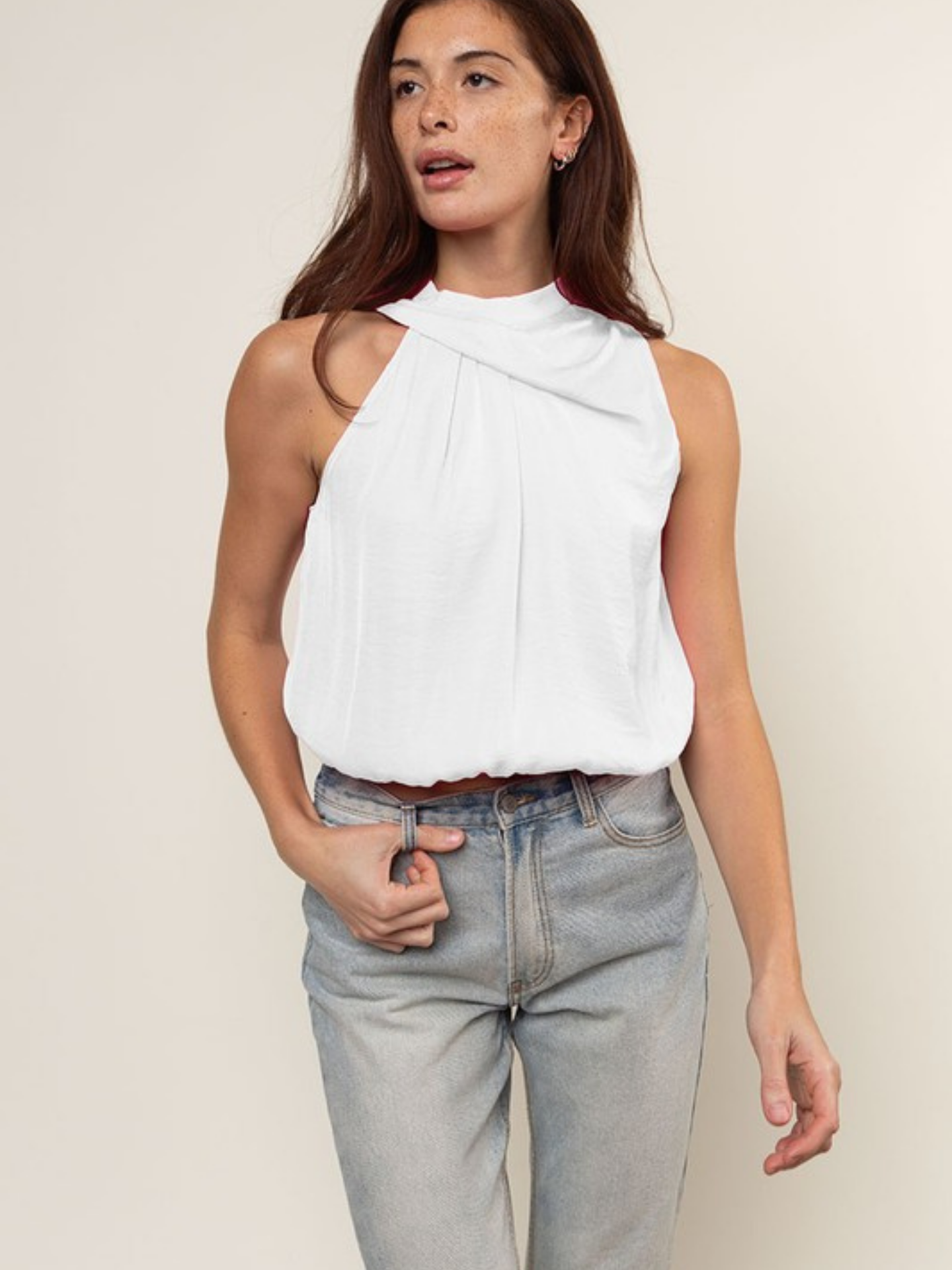 Asymmetrical Tank Blouse