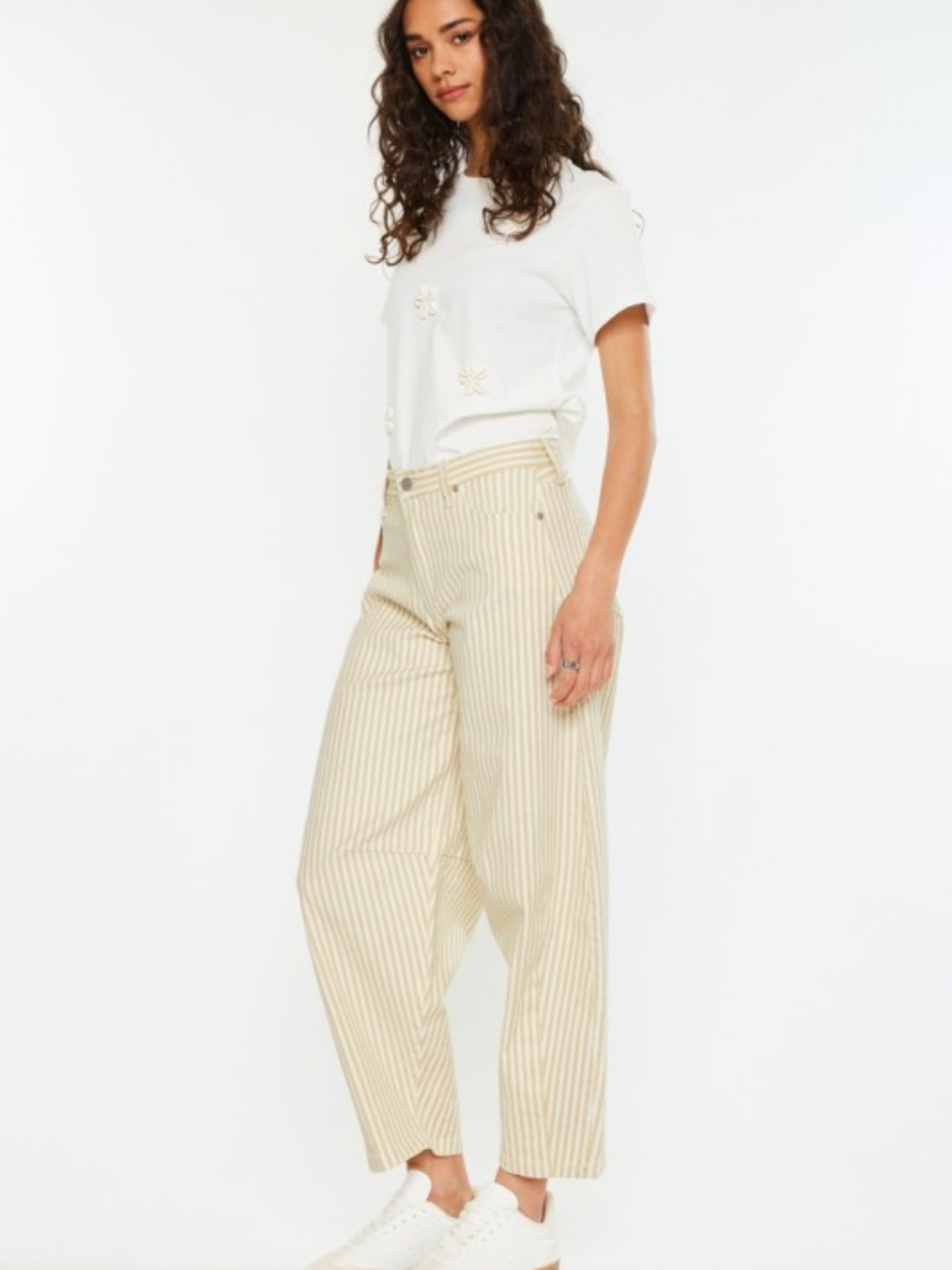 Striped Horseshoe Denim - Mimi & Rae