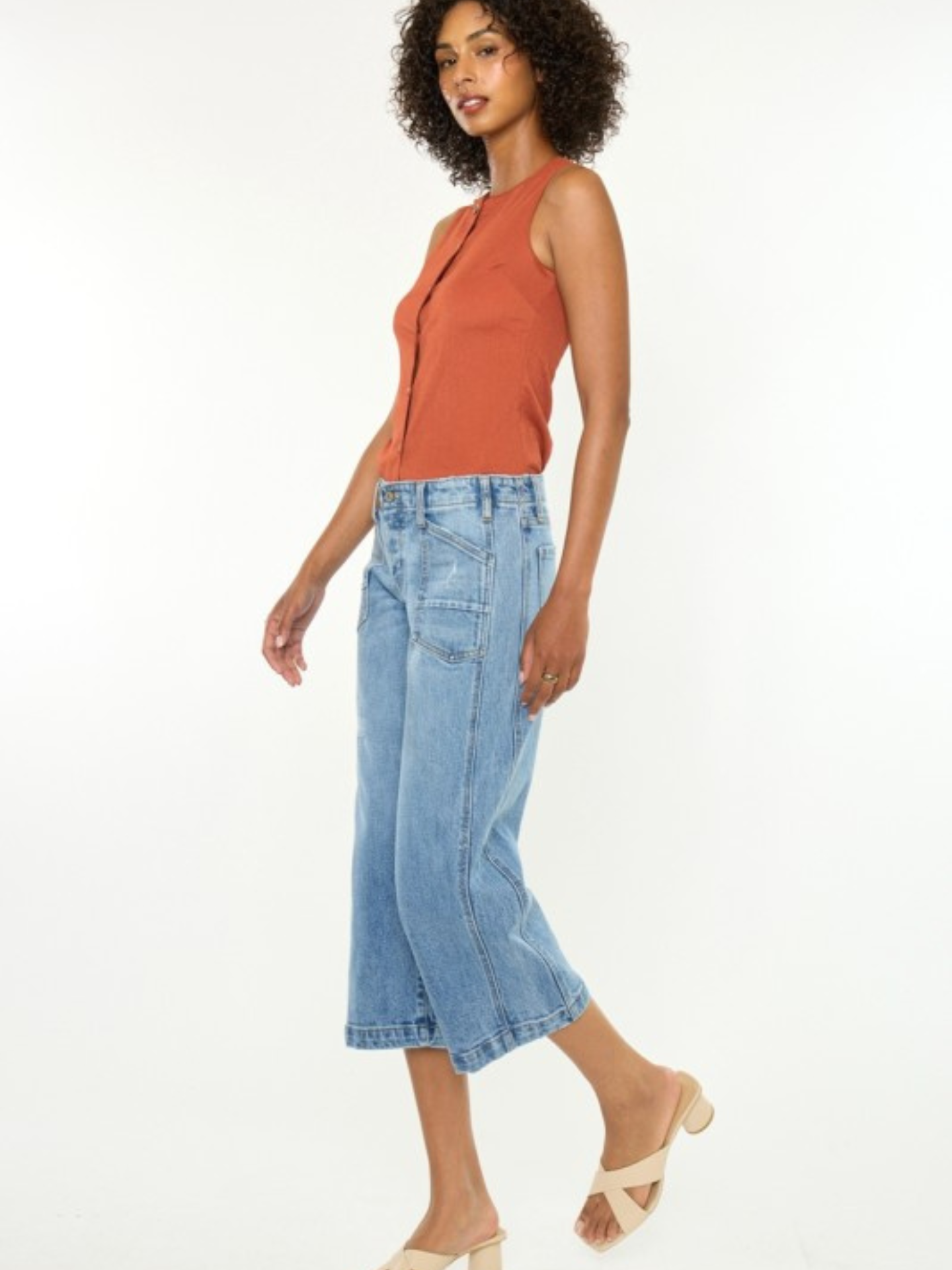 Lena Denim Culottes - Mimi & Rae