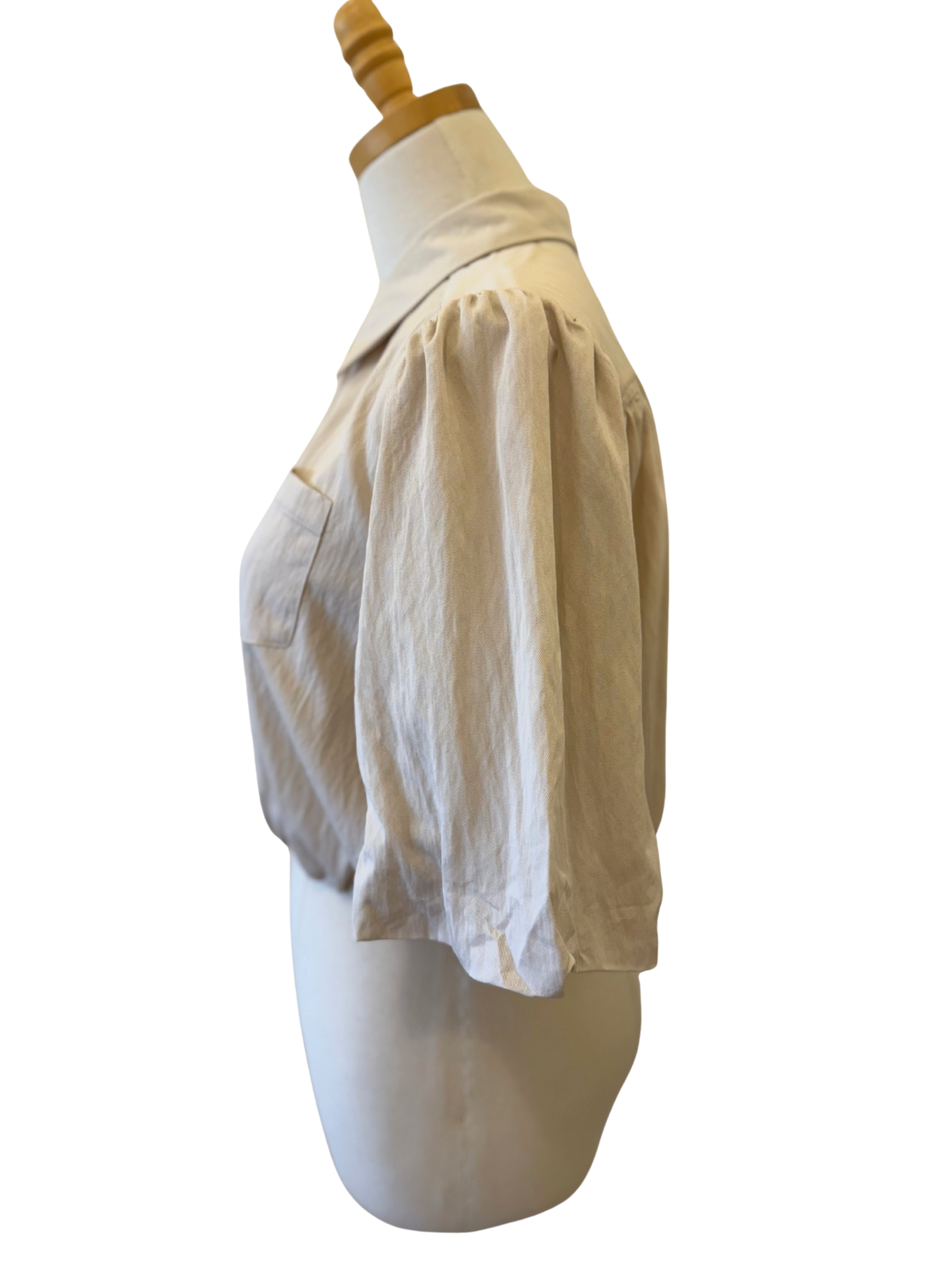 Bubble Cropped Buttondown - Mimi & Rae