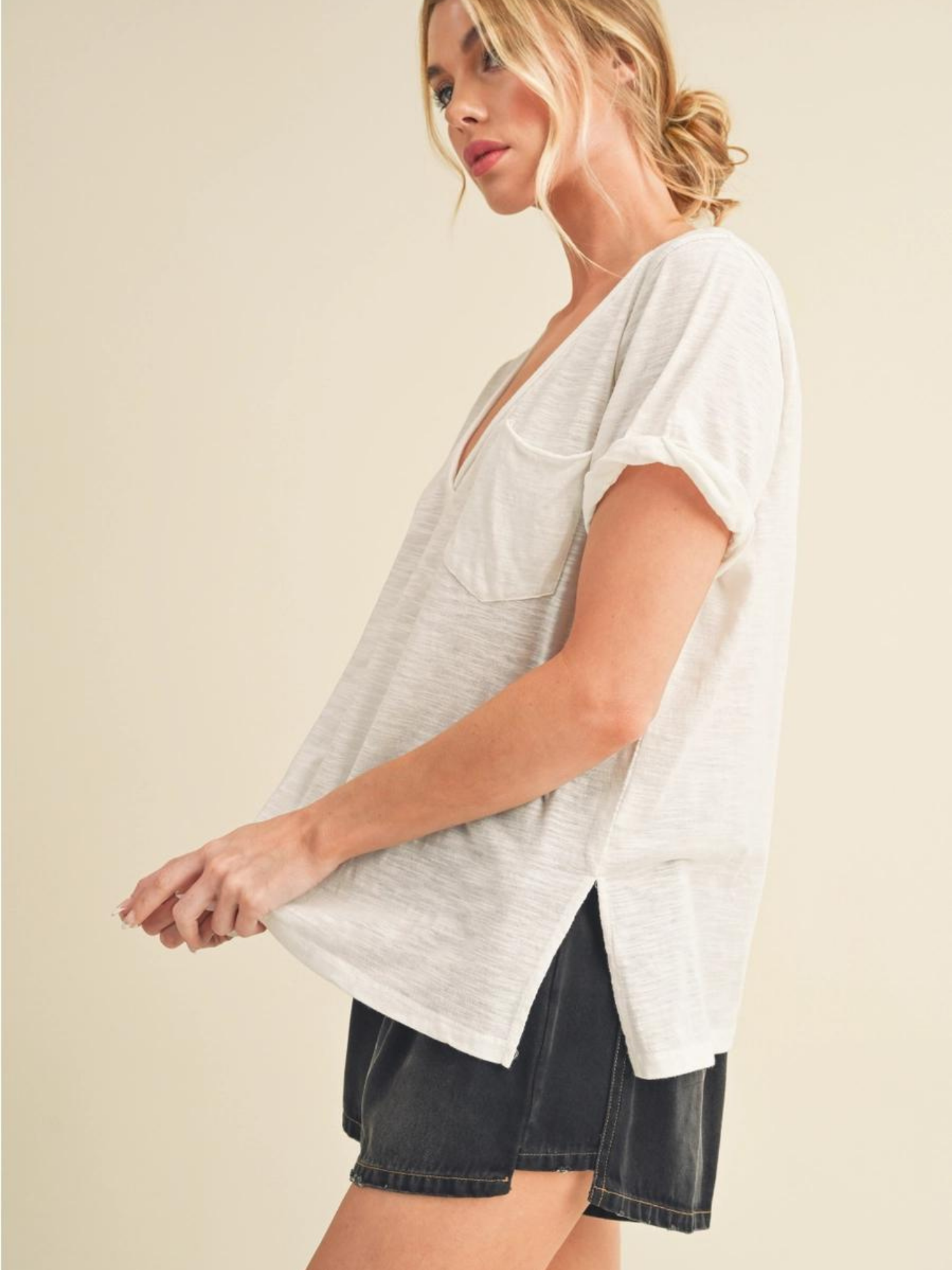 Zoie V-neck Tee