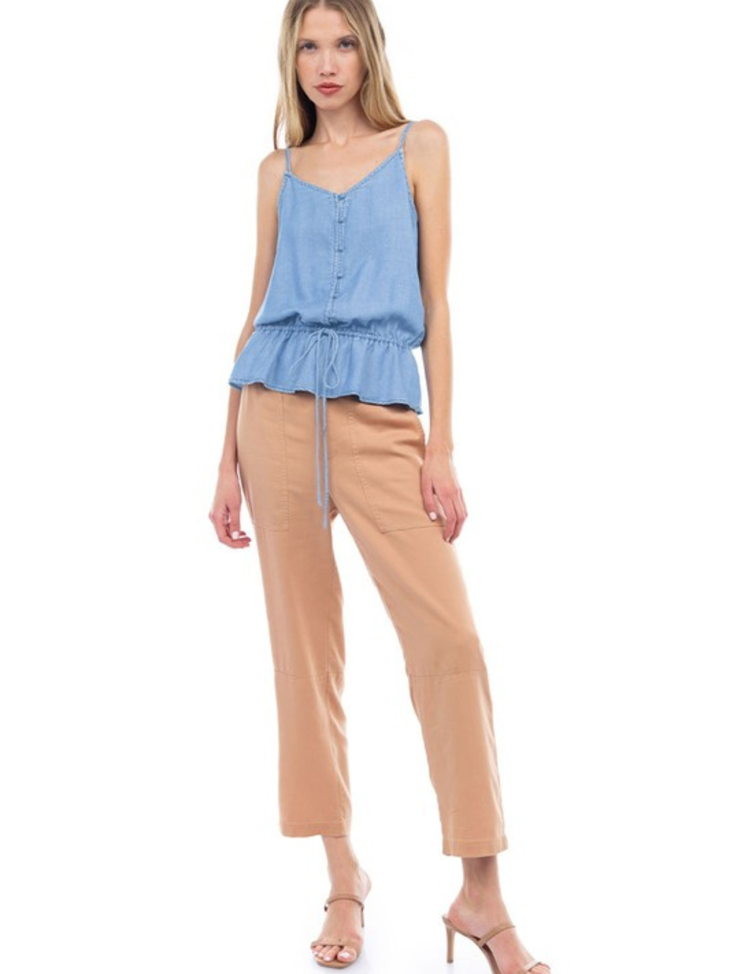 Tencel Button Down Cami