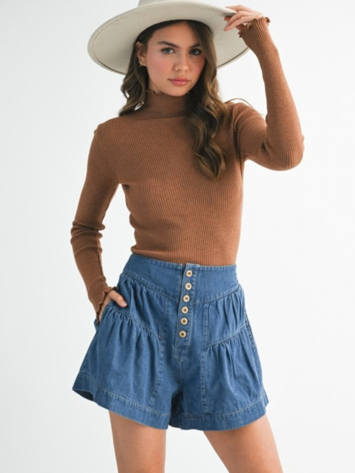 Ribbed Knit Classic Sweater