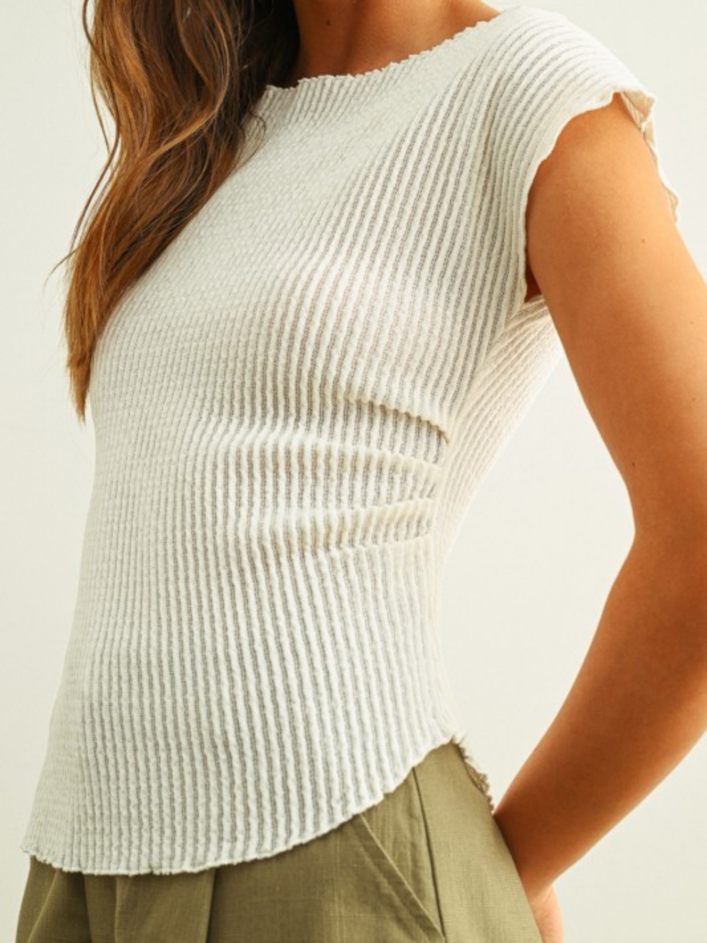 Ruched Asymmetirical Top