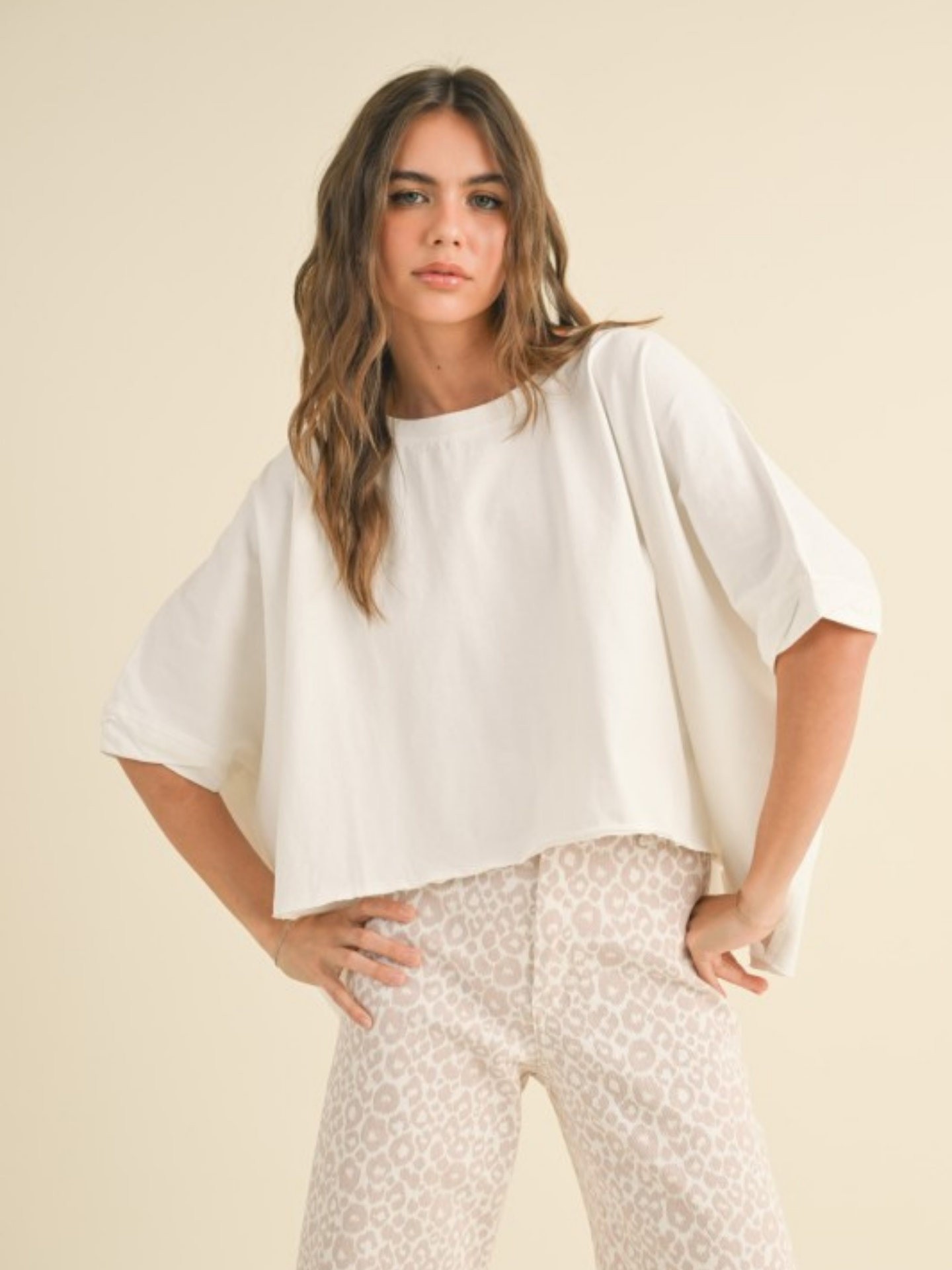 Oversize Cotton Tee - Mimi & Rae