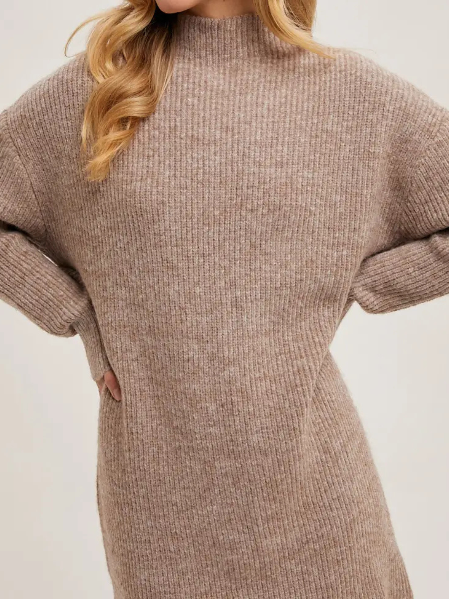 Mockneck Sweater Dress