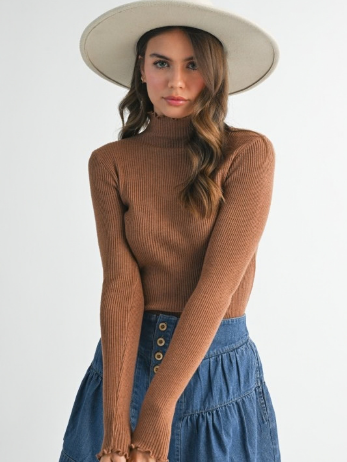 Ribbed Knit Classic Sweater