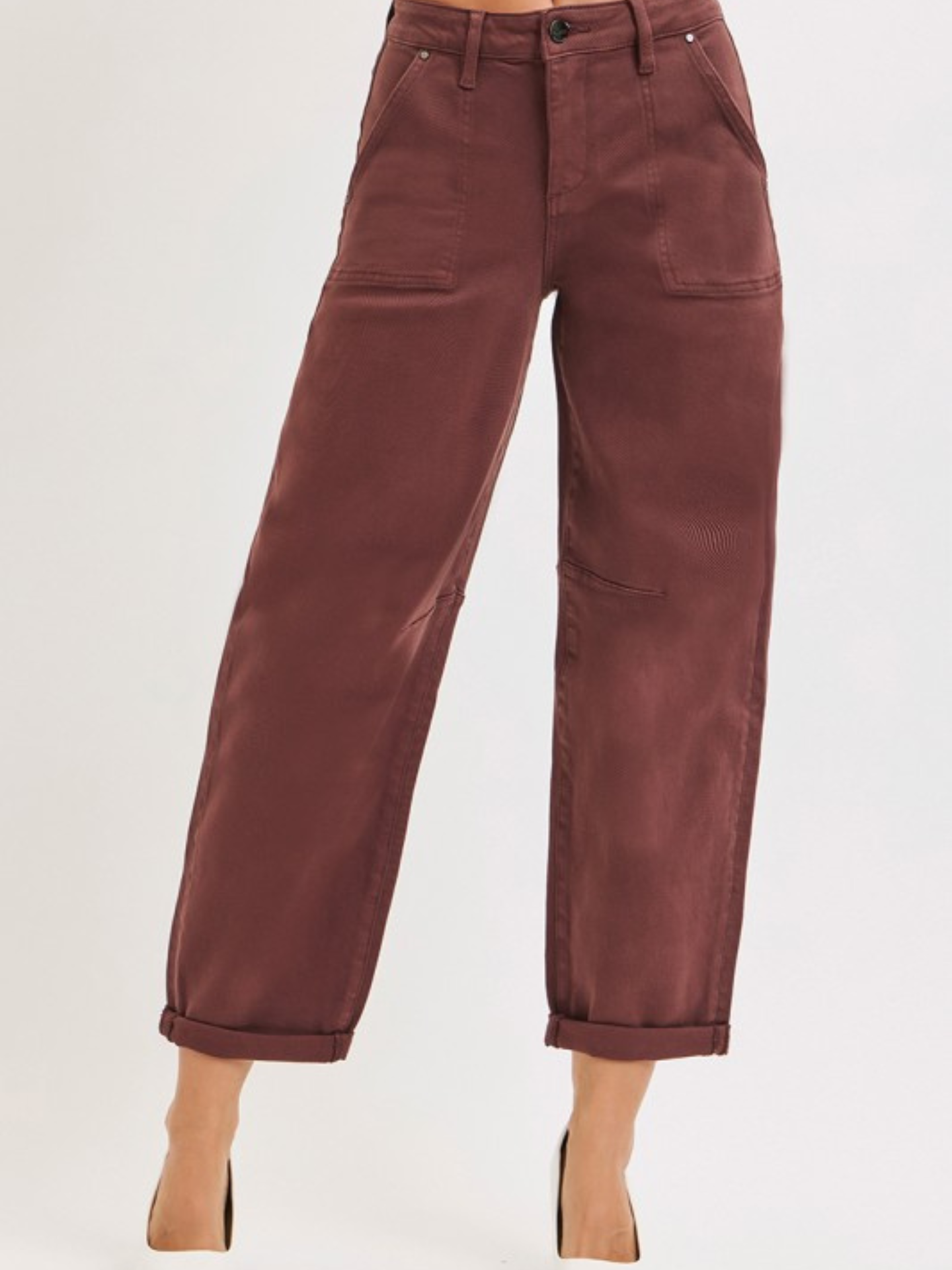 Rosie Brown Barrel Denim