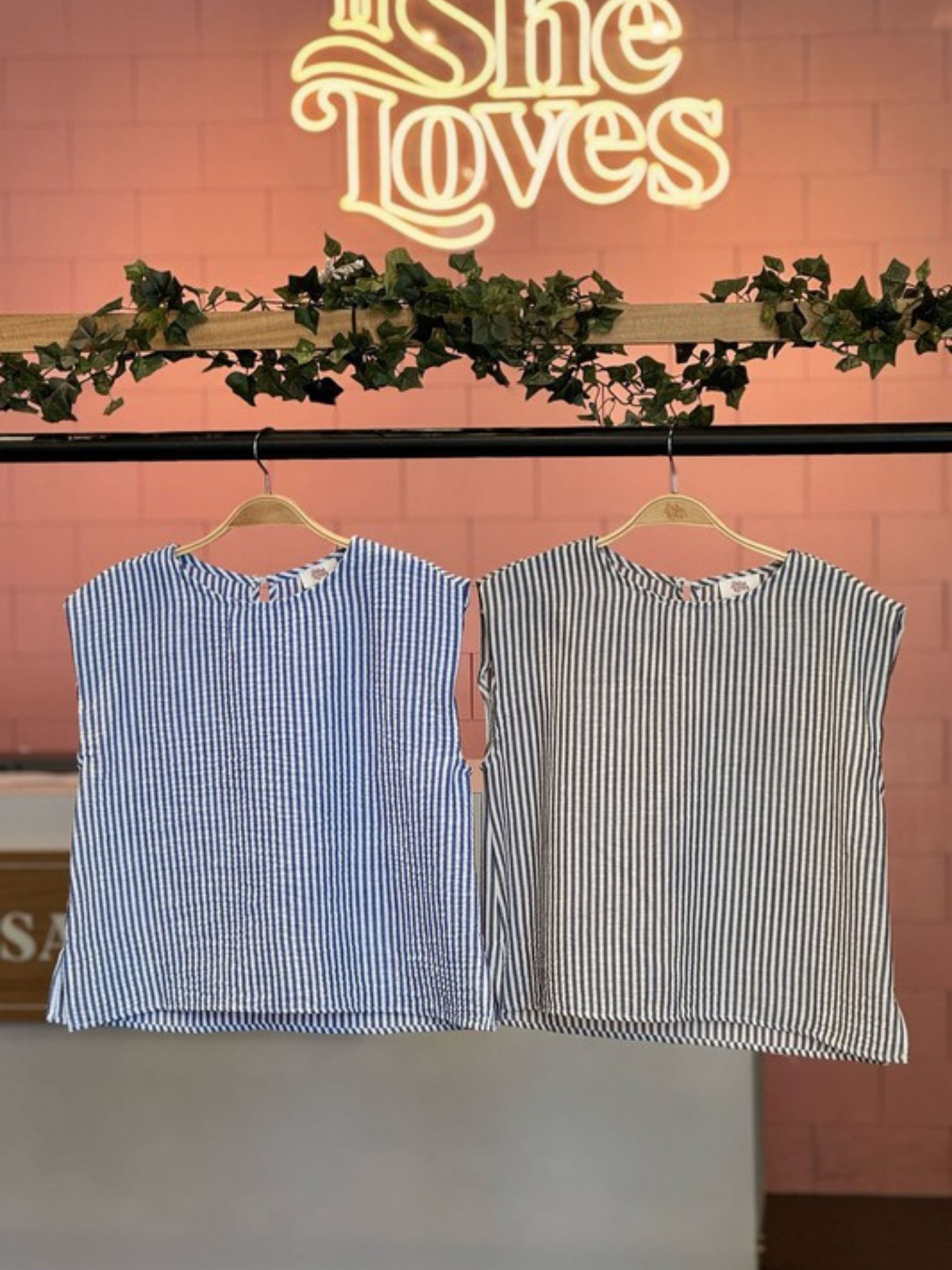 Sleeveless Stripe Top