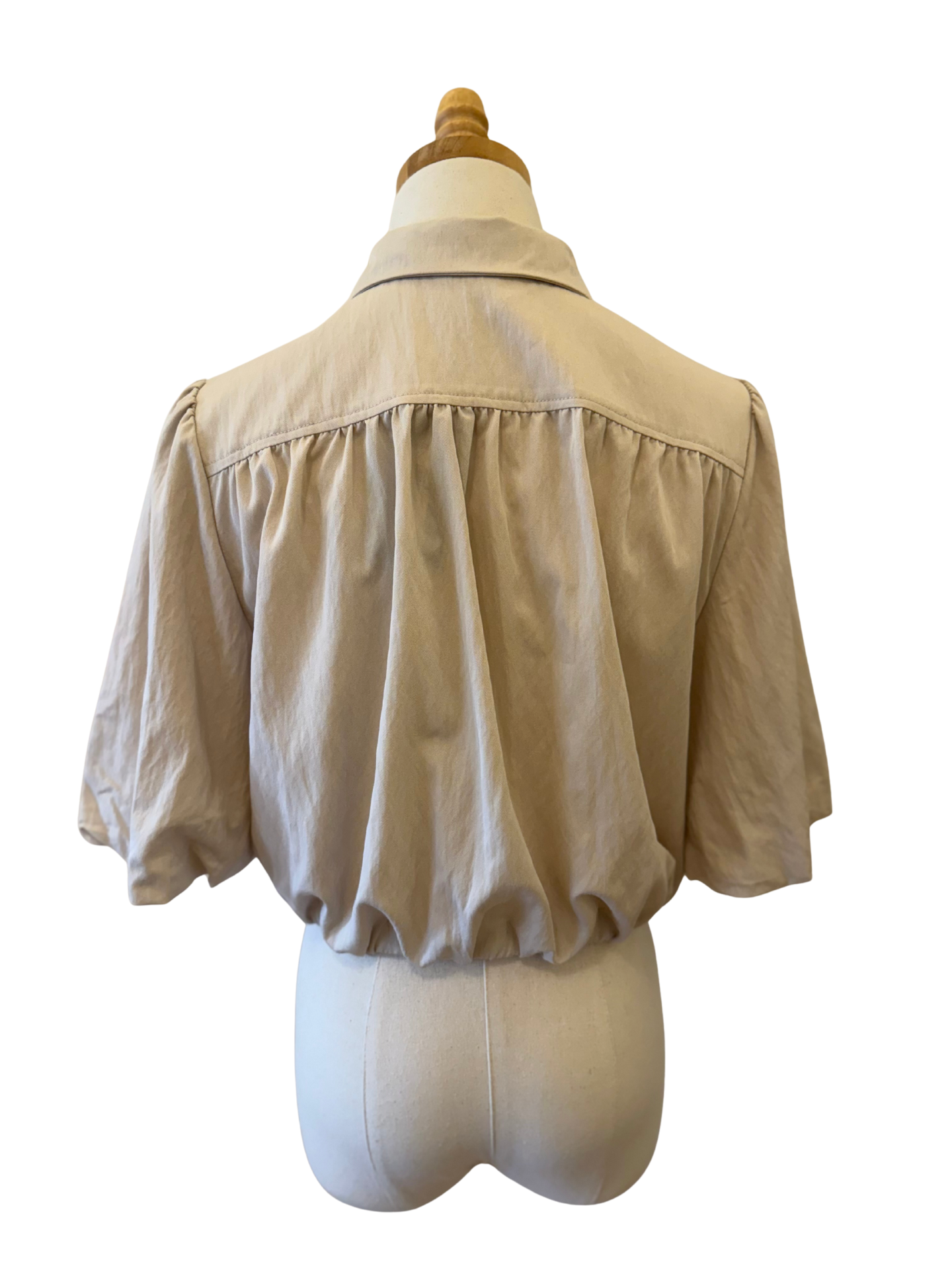 Bubble Cropped Buttondown - Mimi & Rae