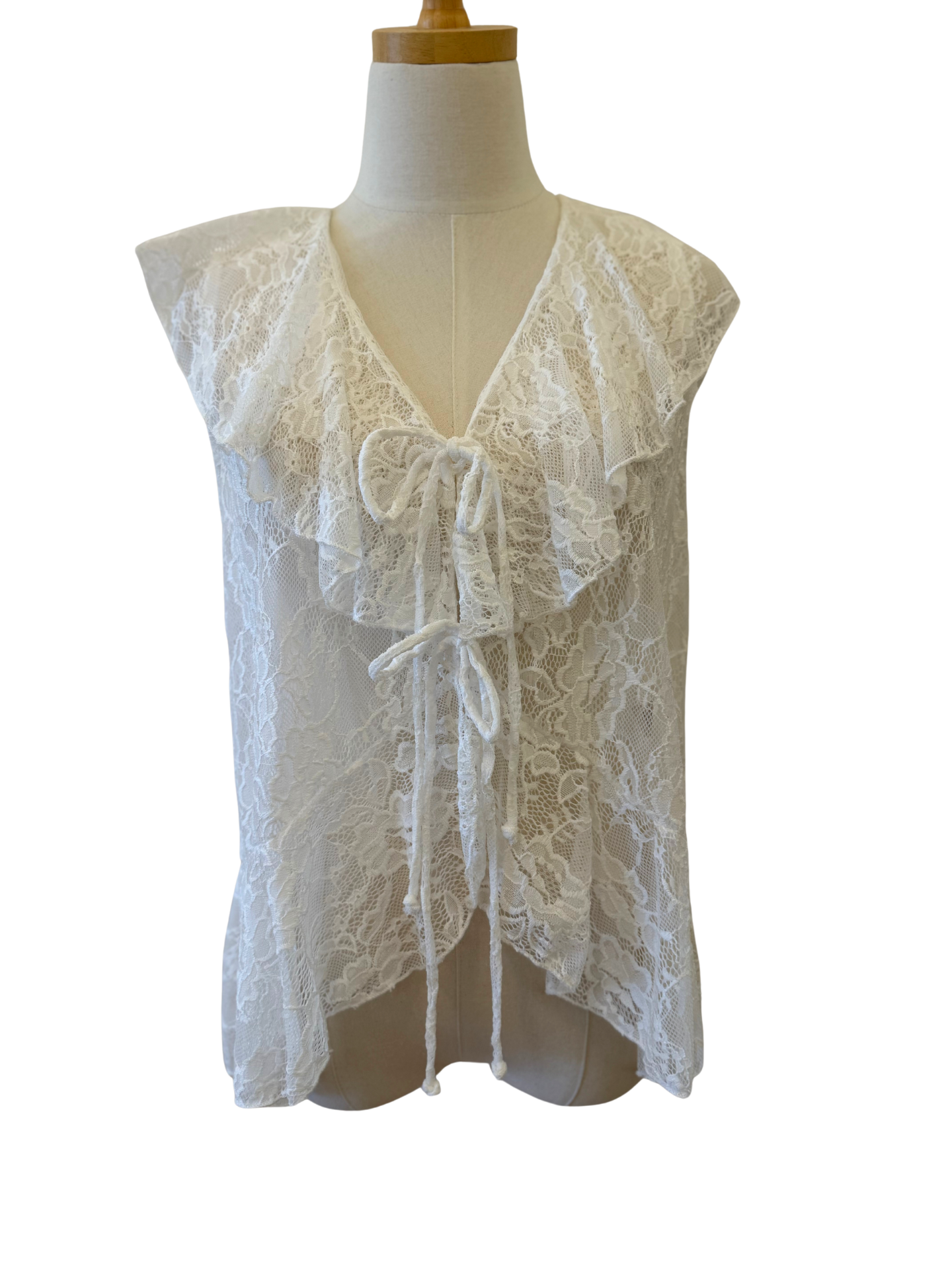 Ruffle Lace Top Size Large - Mimi & Rae