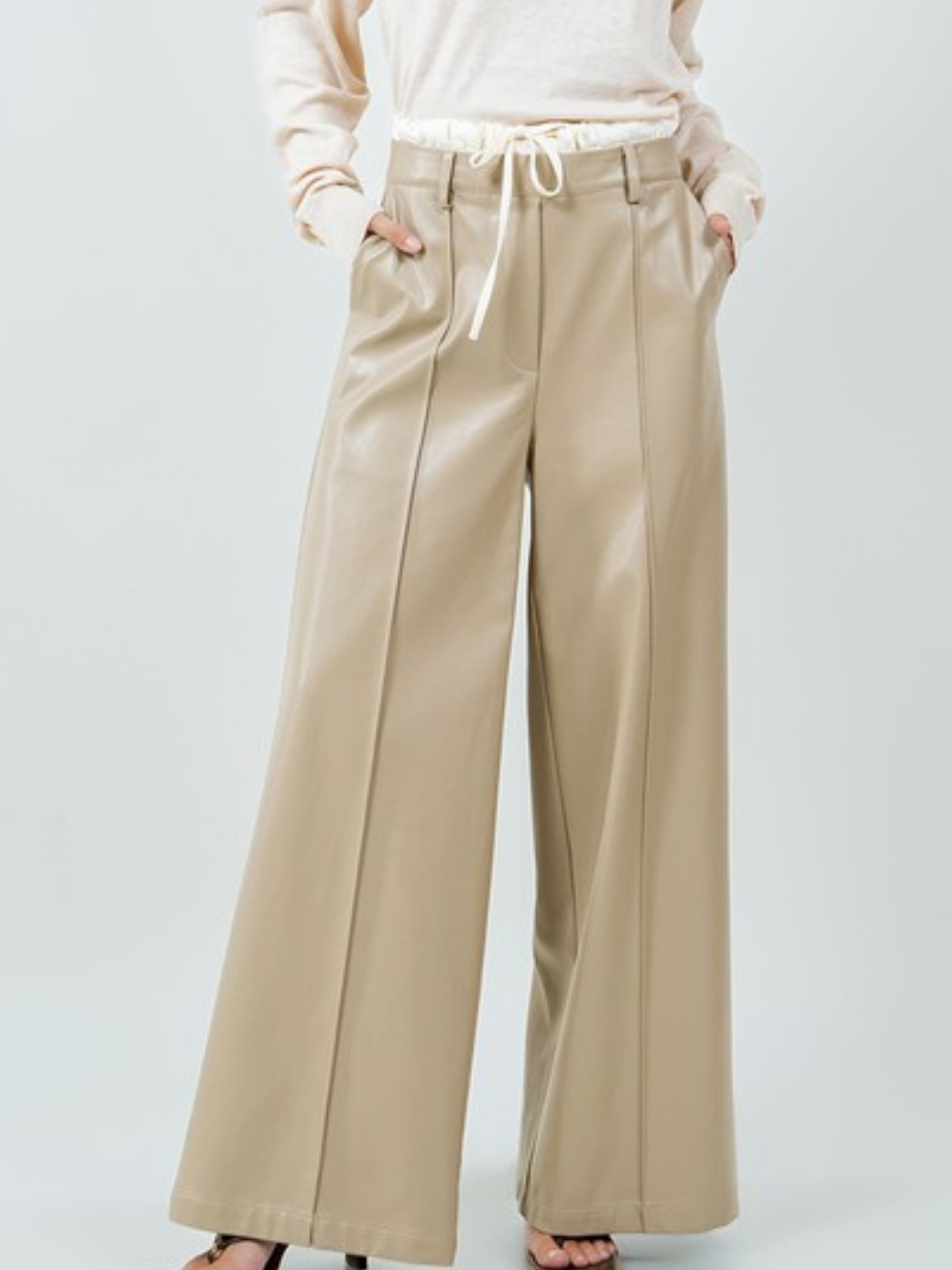 Faux Leather Trousers