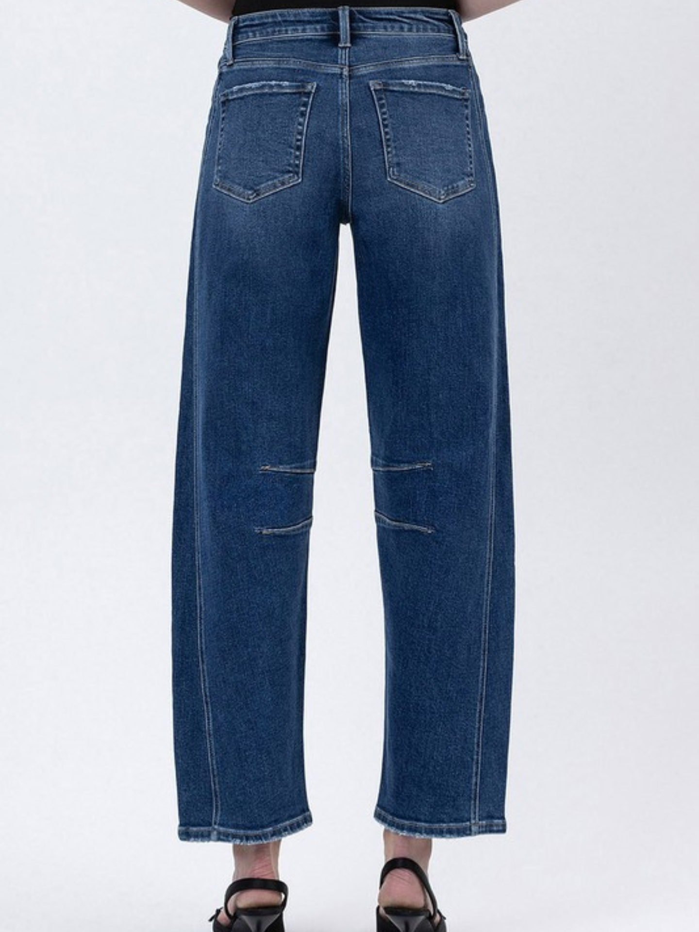 Hi Rise Dark Barrel Denim