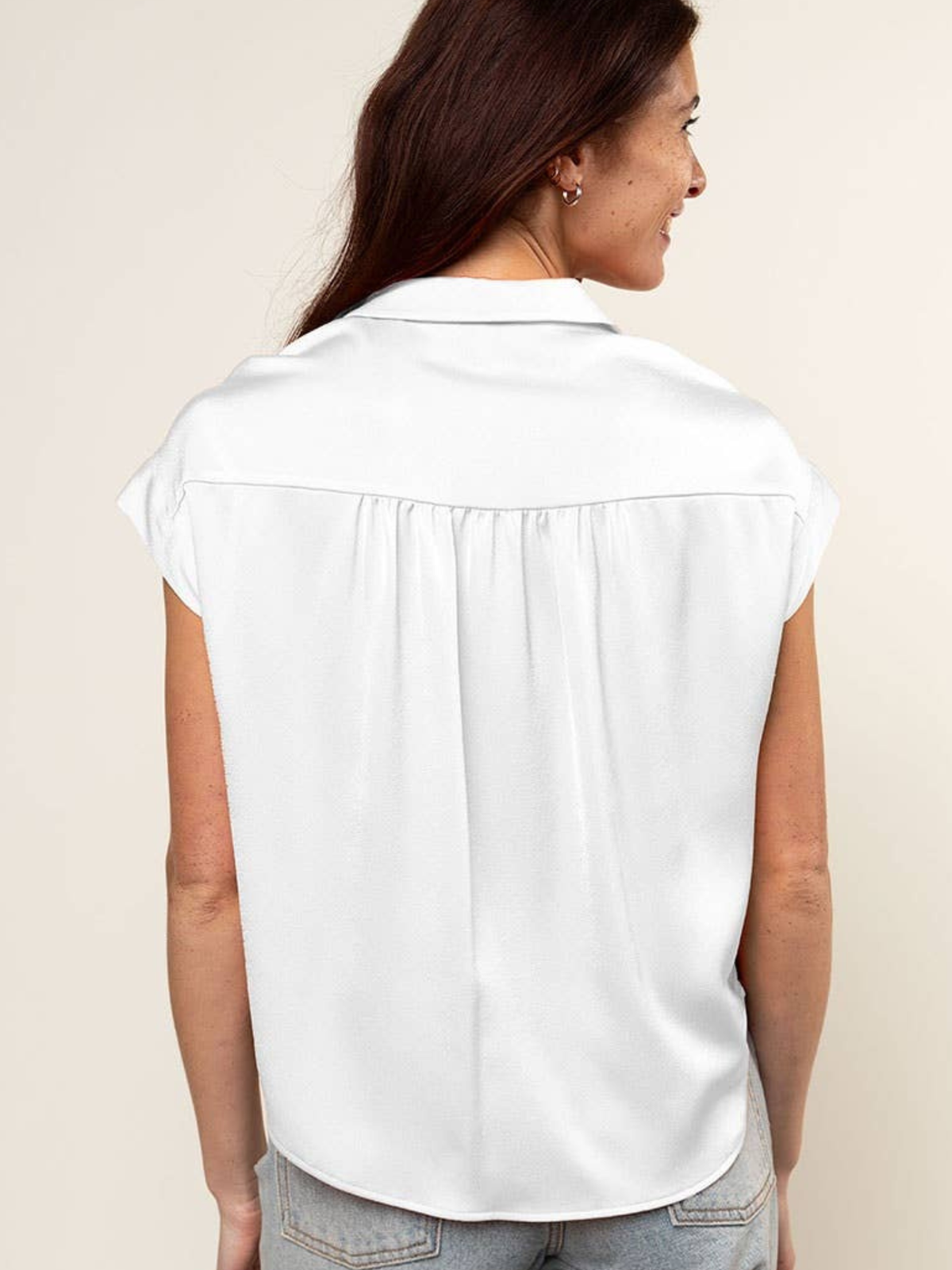 Oversize Short Sleeve Button Down