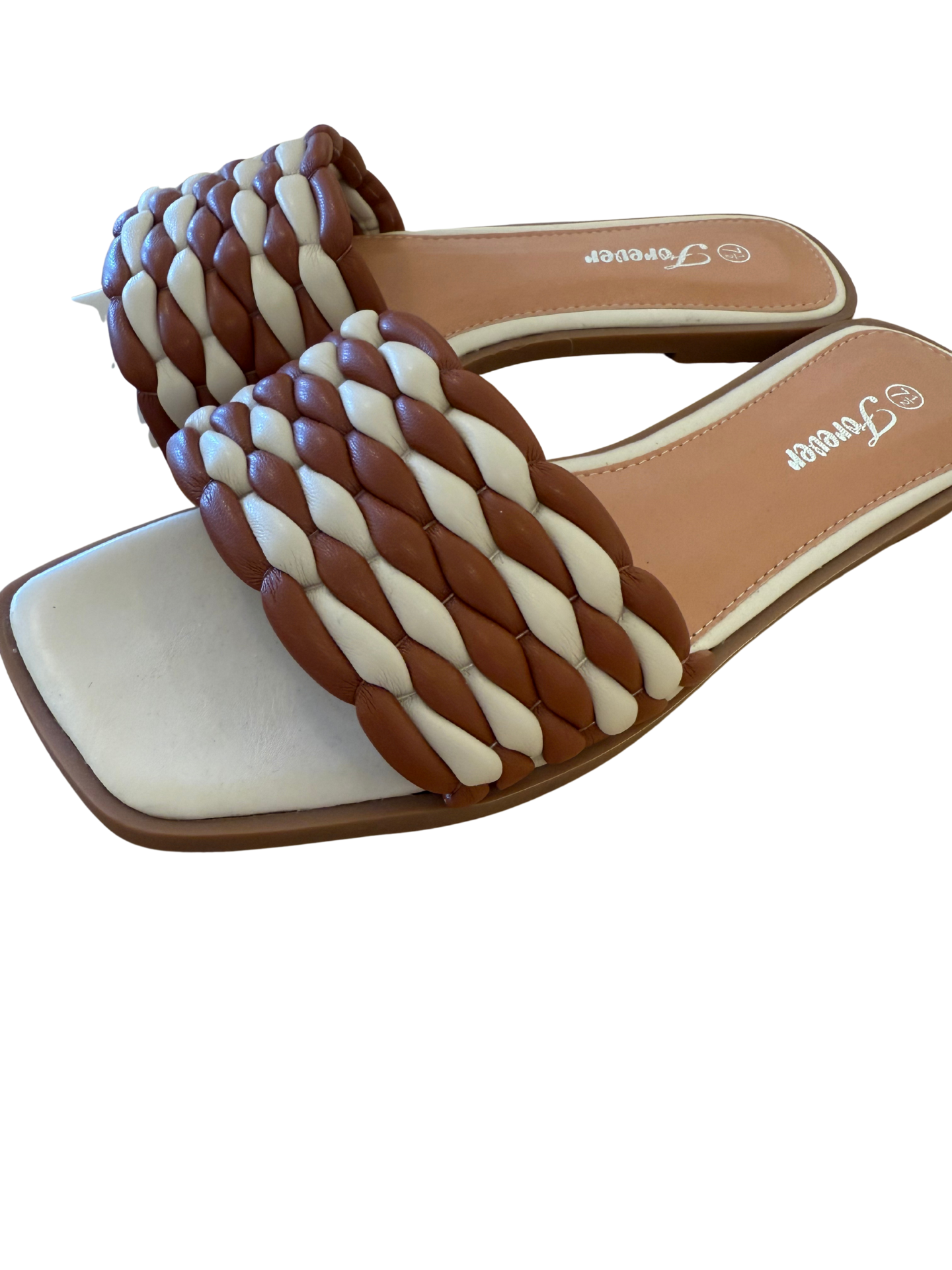 Woven Slide Sandals. - Mimi & Rae