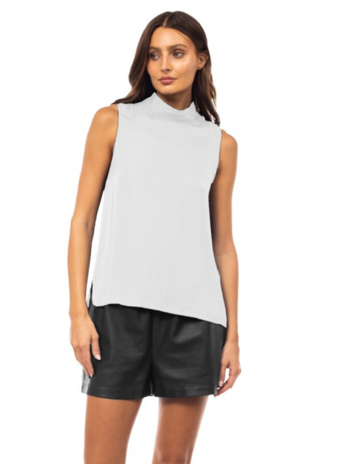 Pleated Mockneck Top - Mimi & Rae