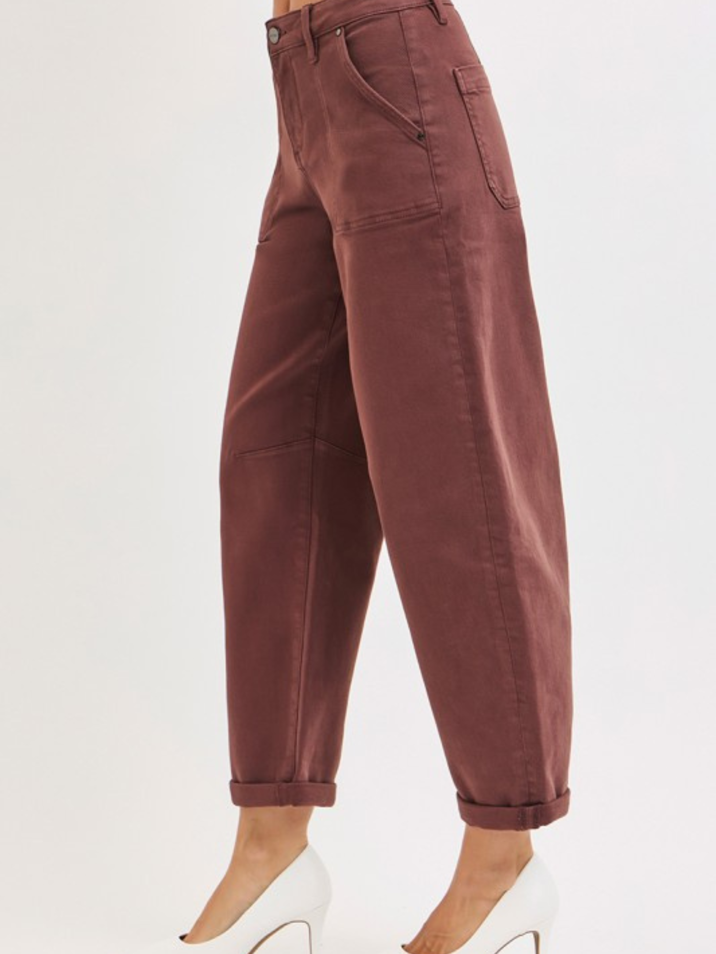 Rosie Brown Barrel Denim