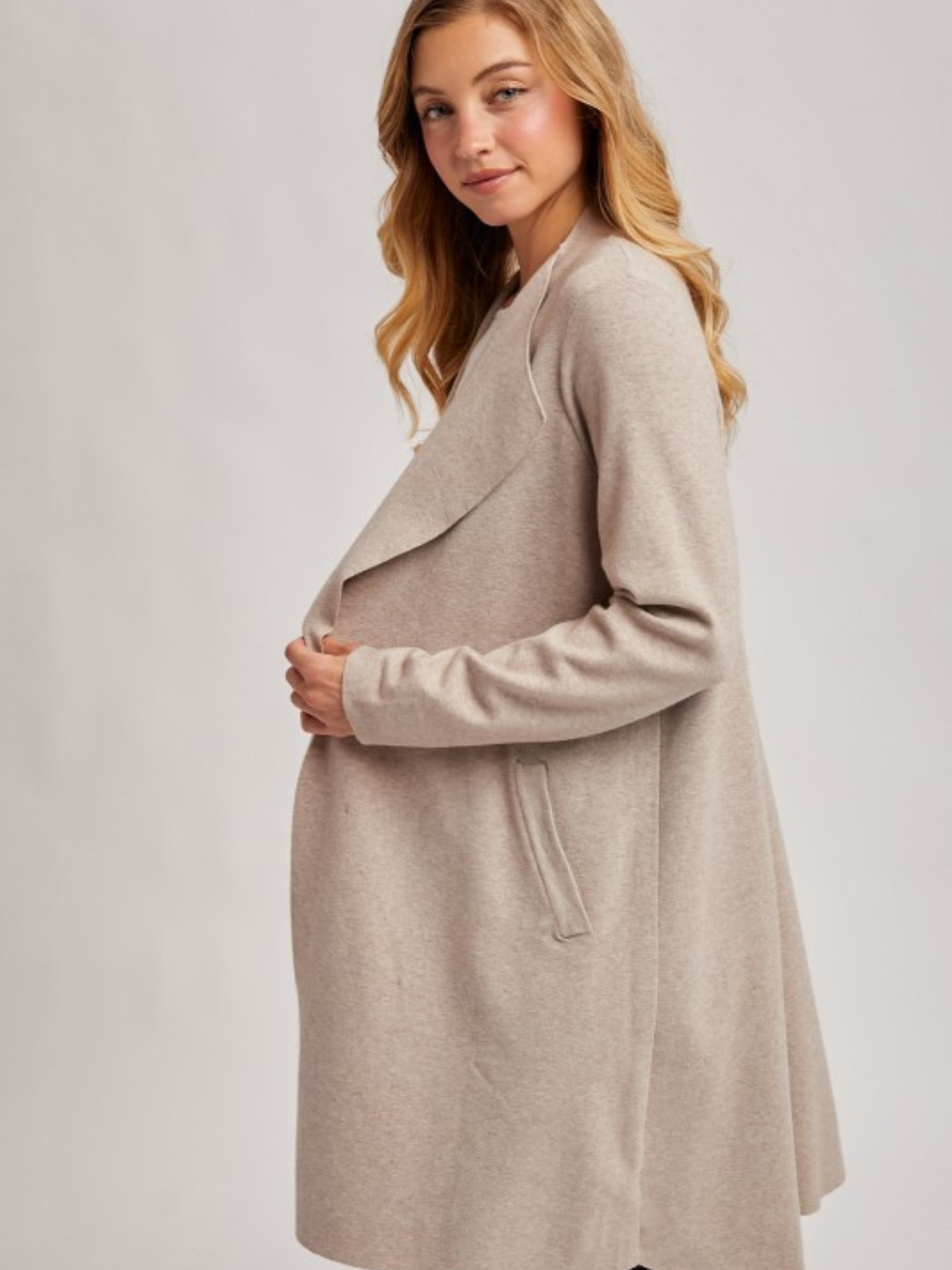 Open Front Knit Cardi