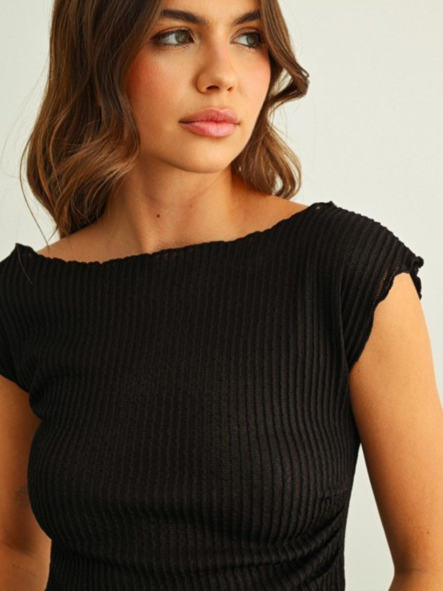 Ruched Asymmetirical Top