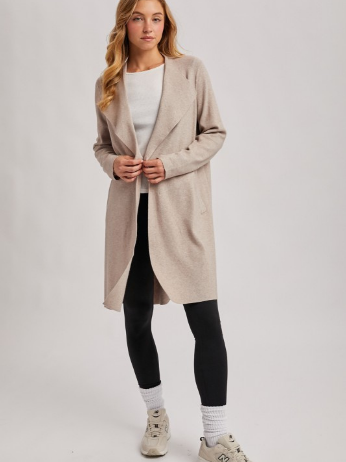 Open Front Knit Cardi