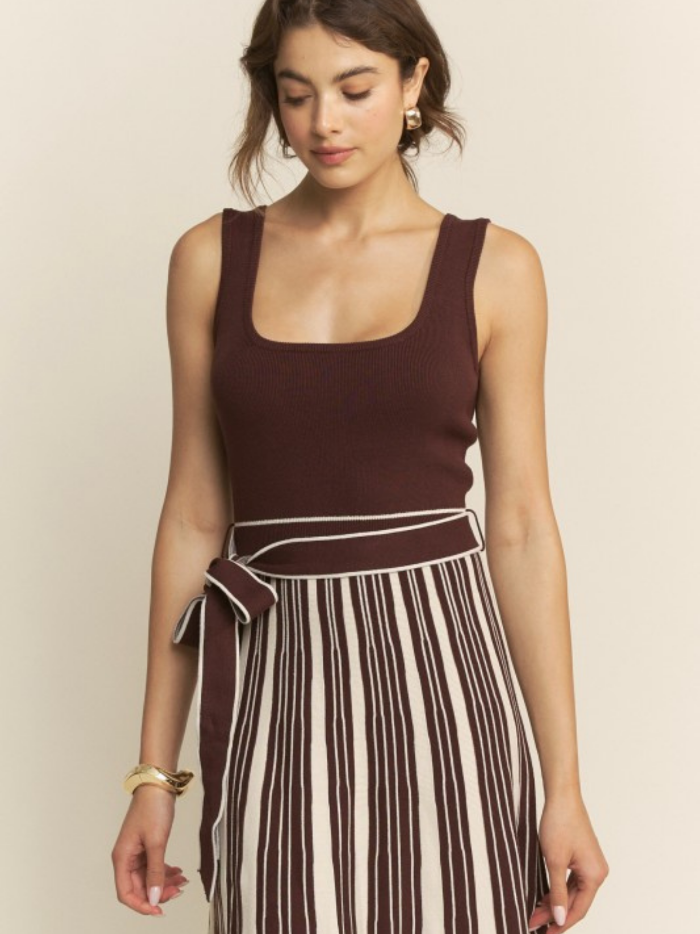 Belted Tank Dress