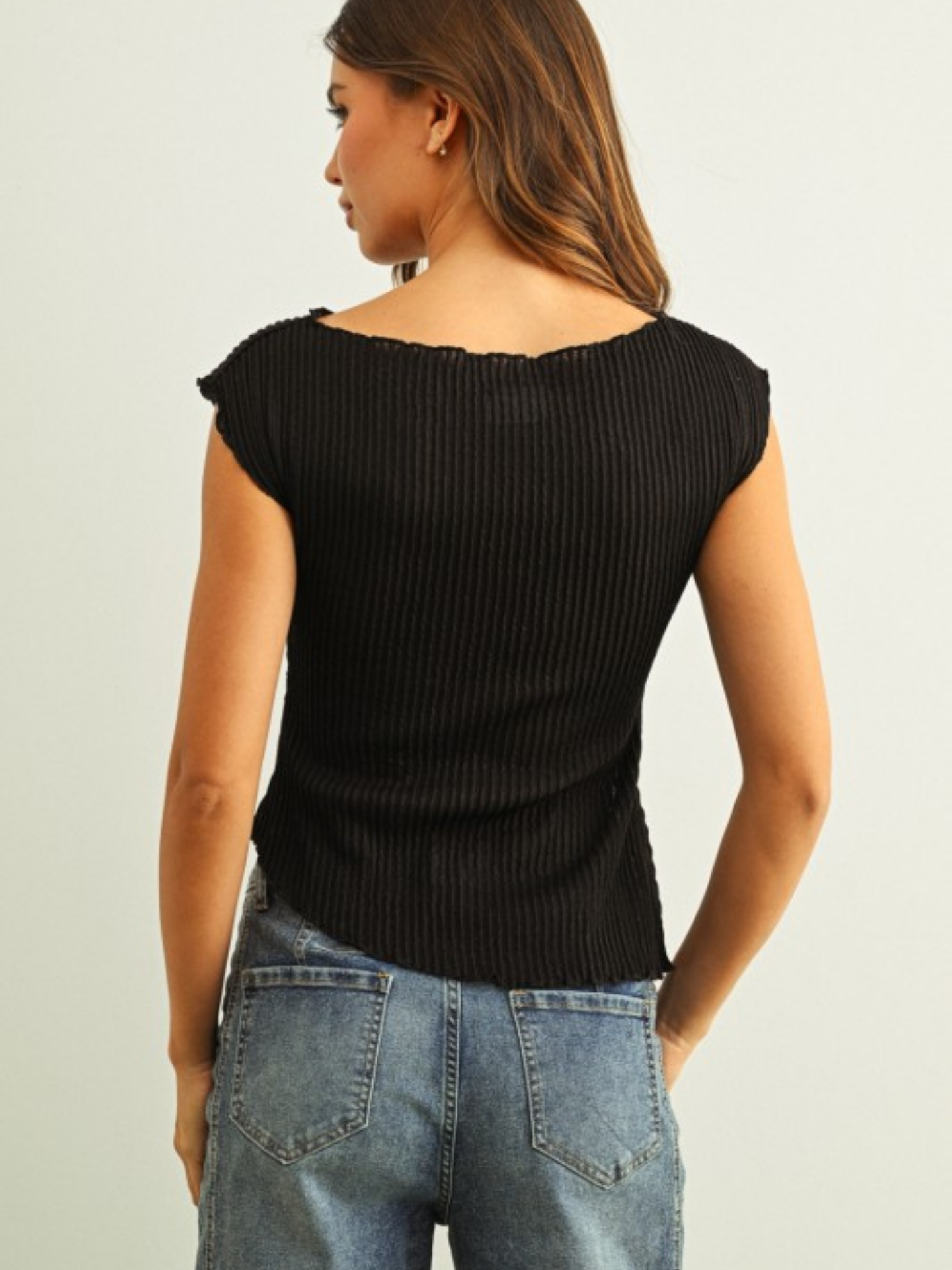 Ruched Asymmetirical Top