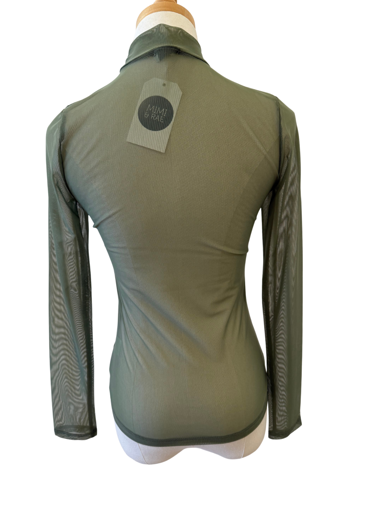 Mesh Mockneck Top - Mimi & Rae