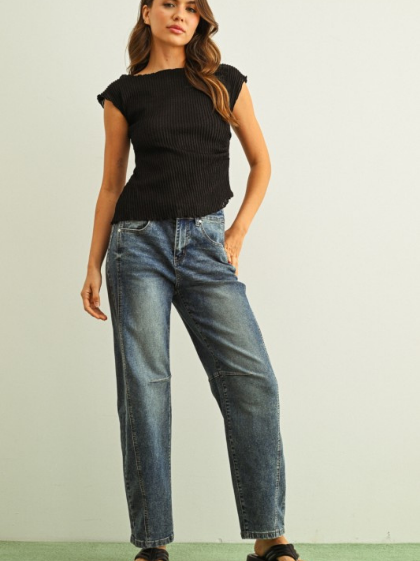 Ruched Asymmetirical Top