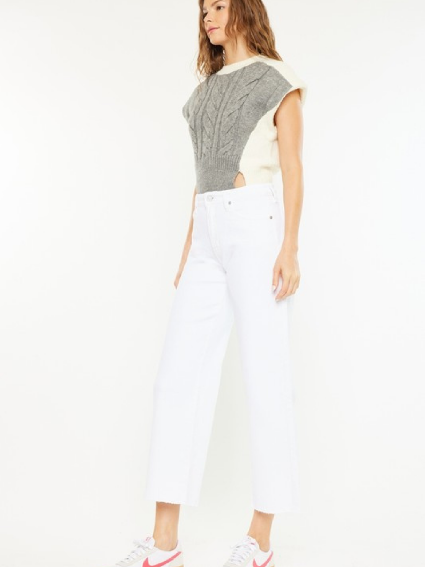 White Wide Leg Denim