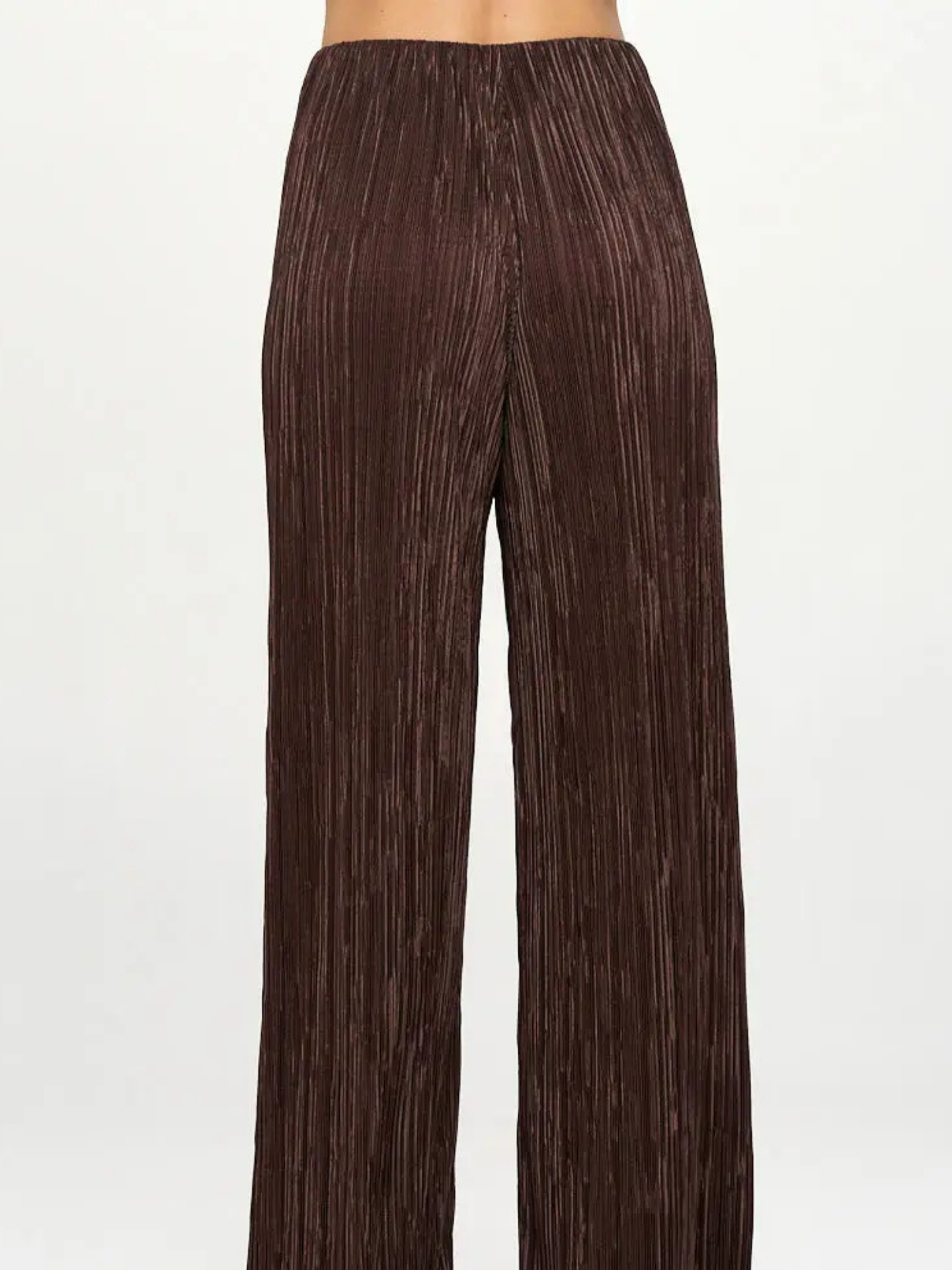 Plisse Wide Leg Pants