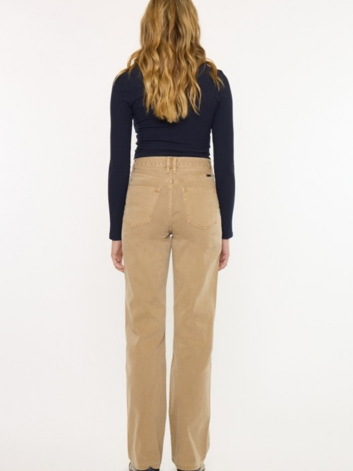 Asym Button 90s Straight Leg Denim