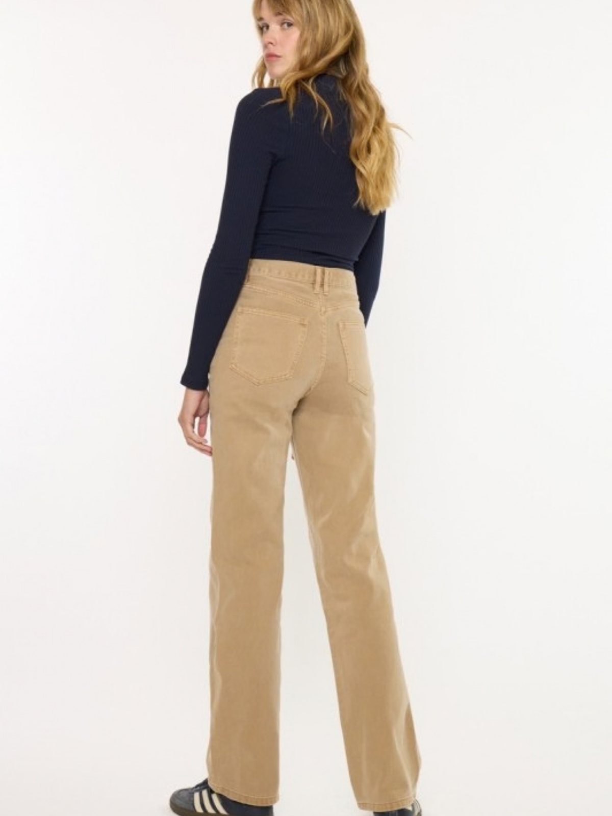 Asym Button 90s Straight Leg Denim