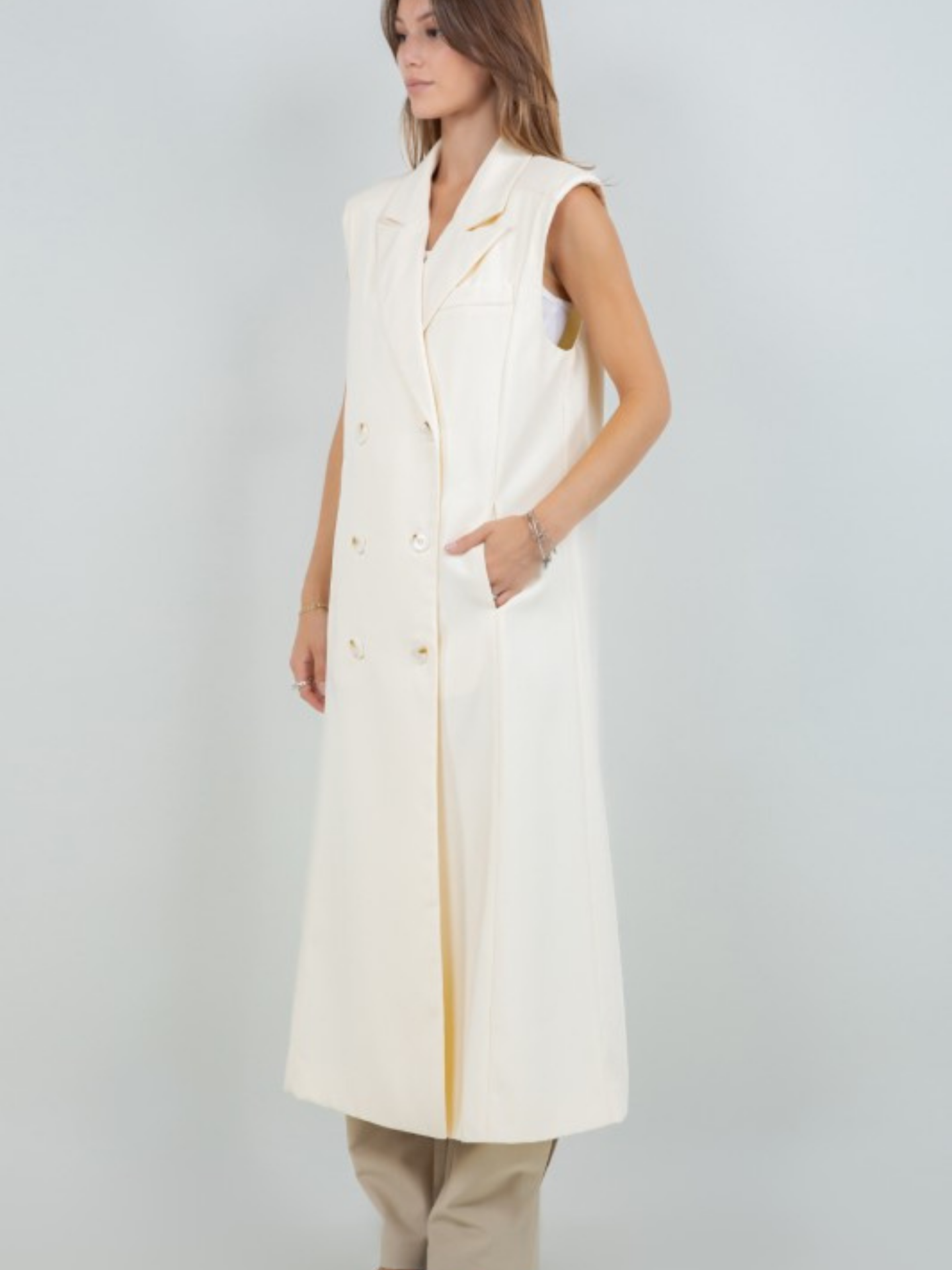 Long Blazer Vest