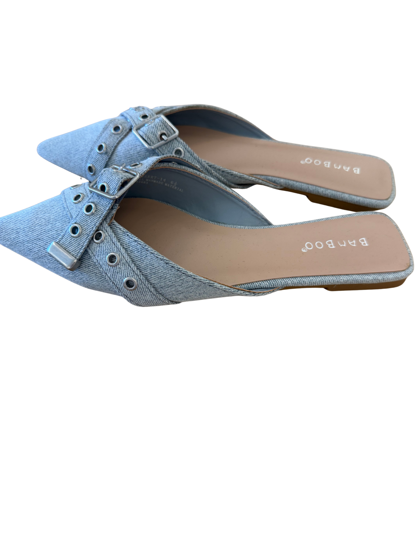 Denim Pointed Mules - Mimi & Rae