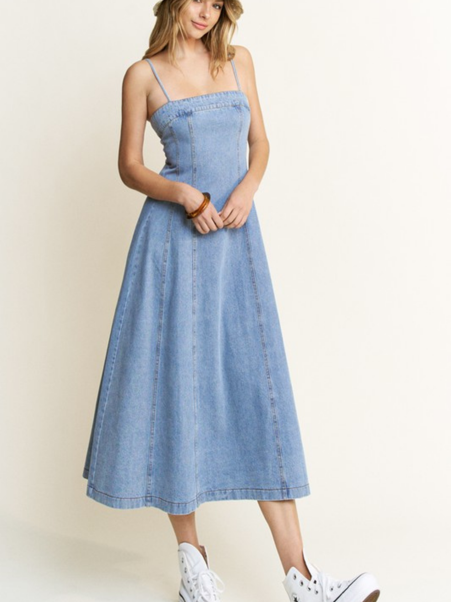 Denim Flare Dress