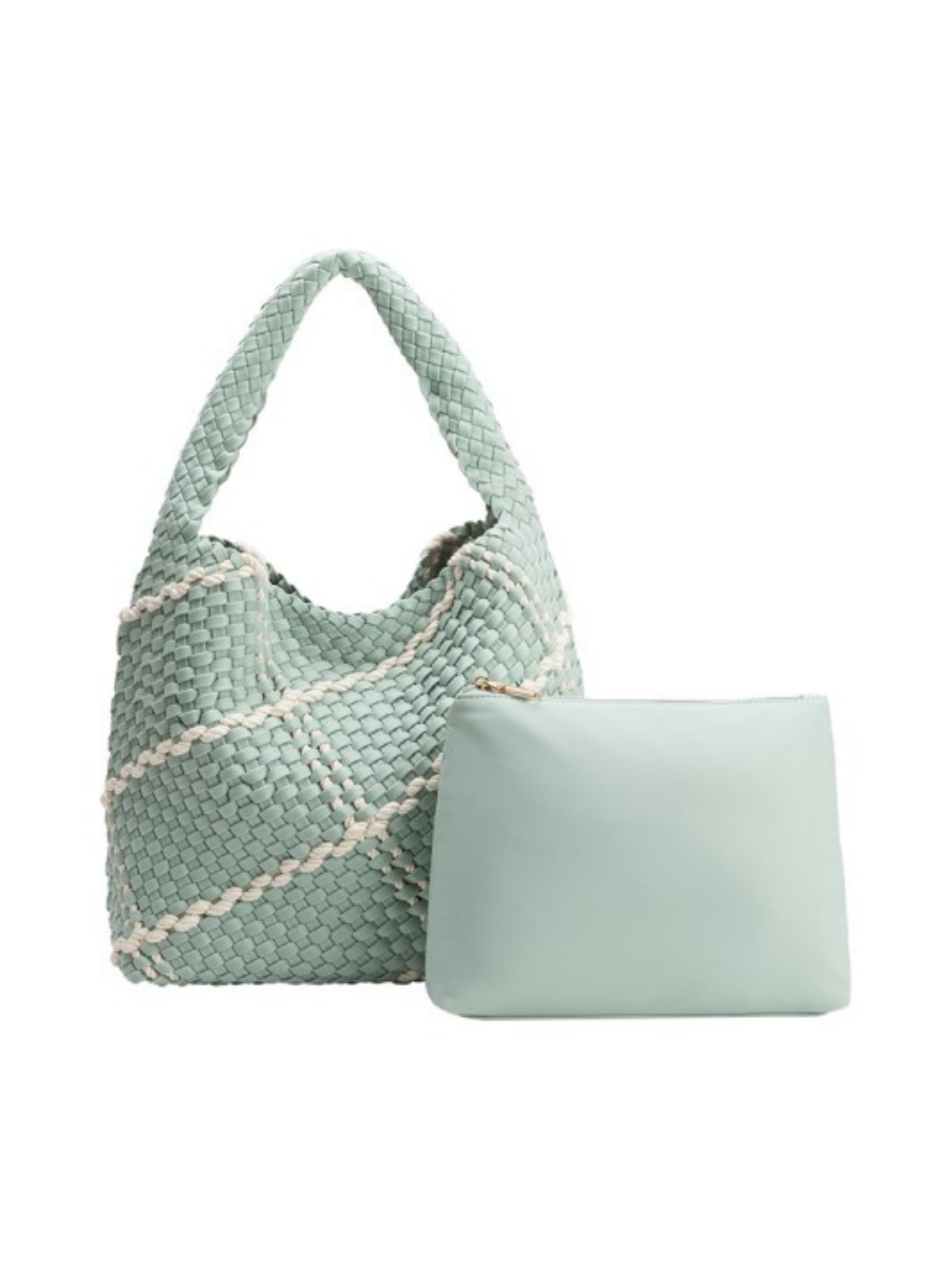 Nylon Johanna Bag in Sea foam - Mimi & Rae