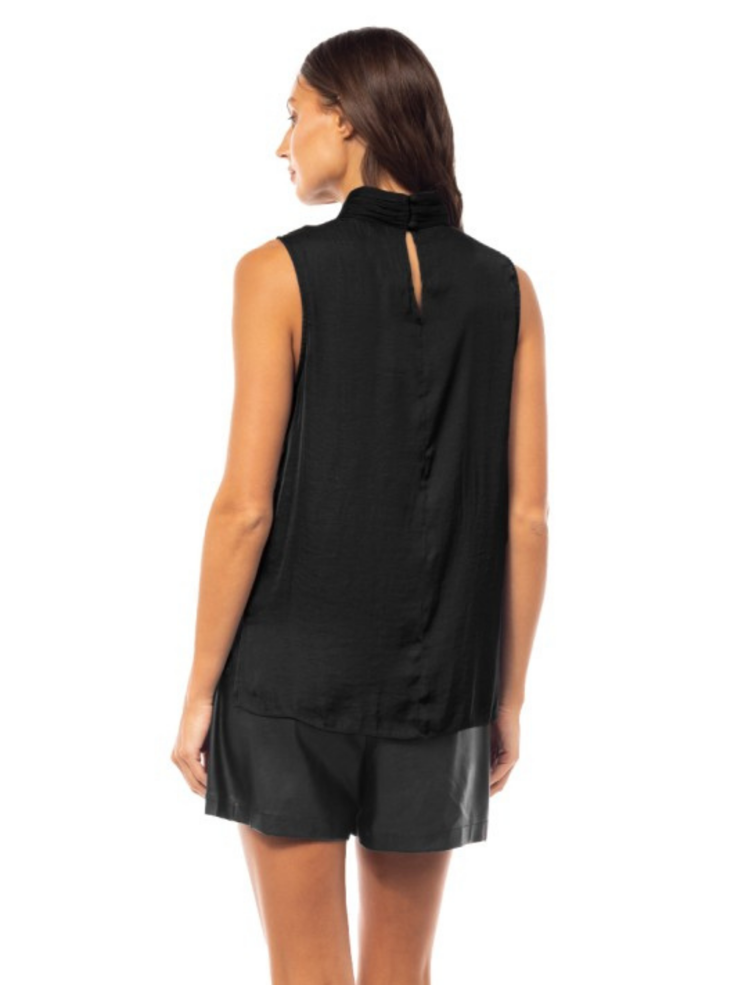 Pleated Mockneck Top - Mimi & Rae