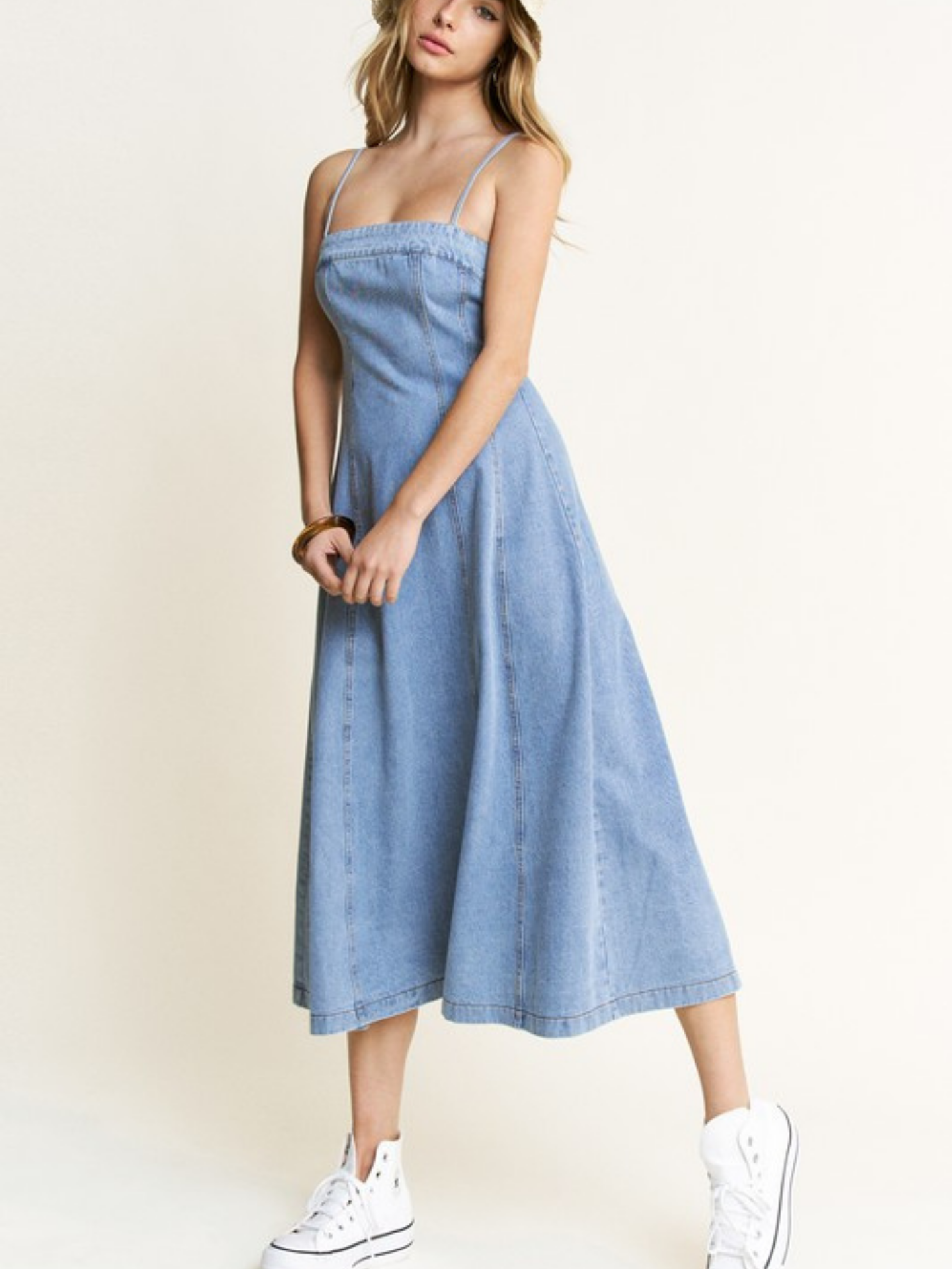 Denim Flare Dress